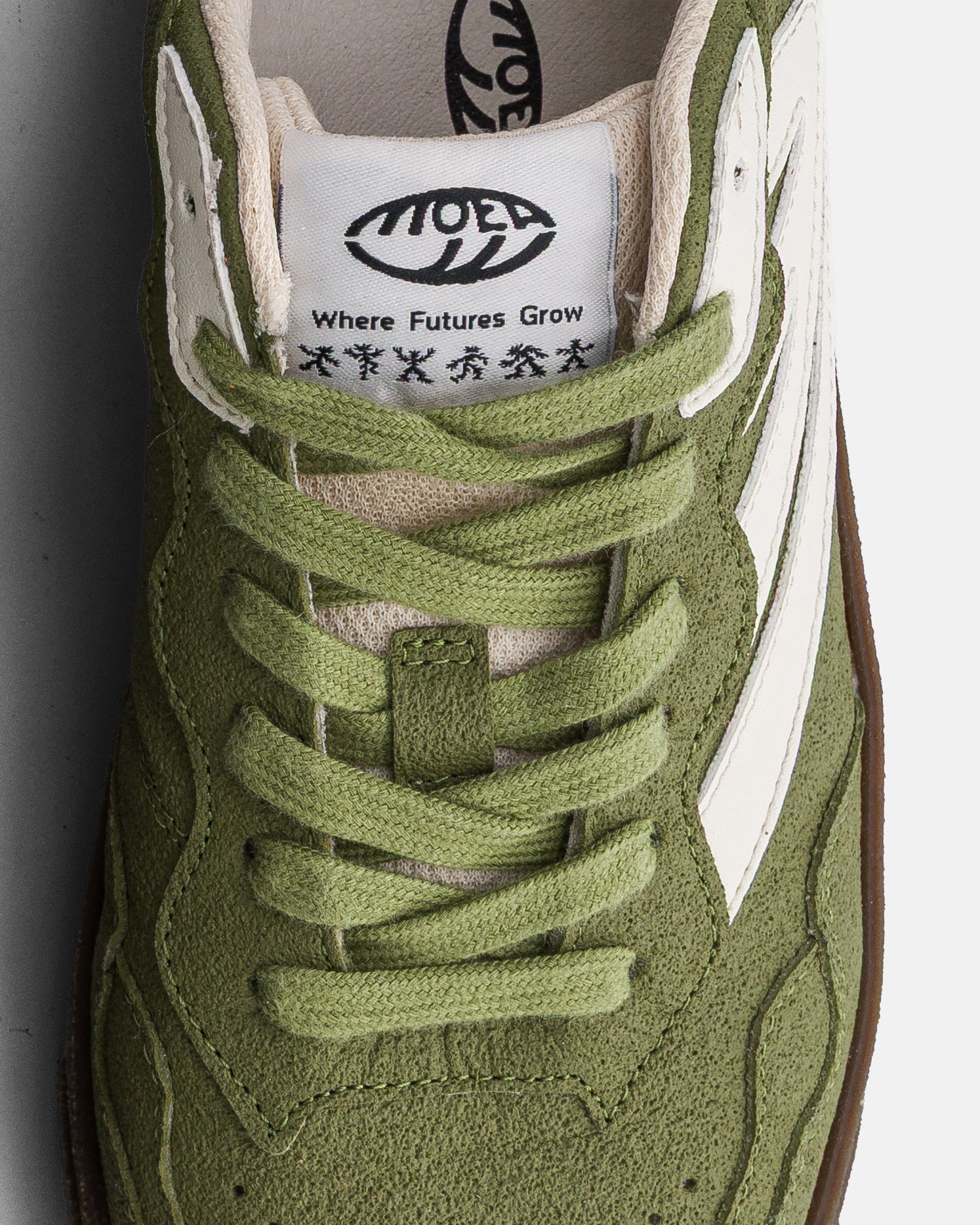 moea-veyron-low-vegane-sneaker-green-cream-corn image 4