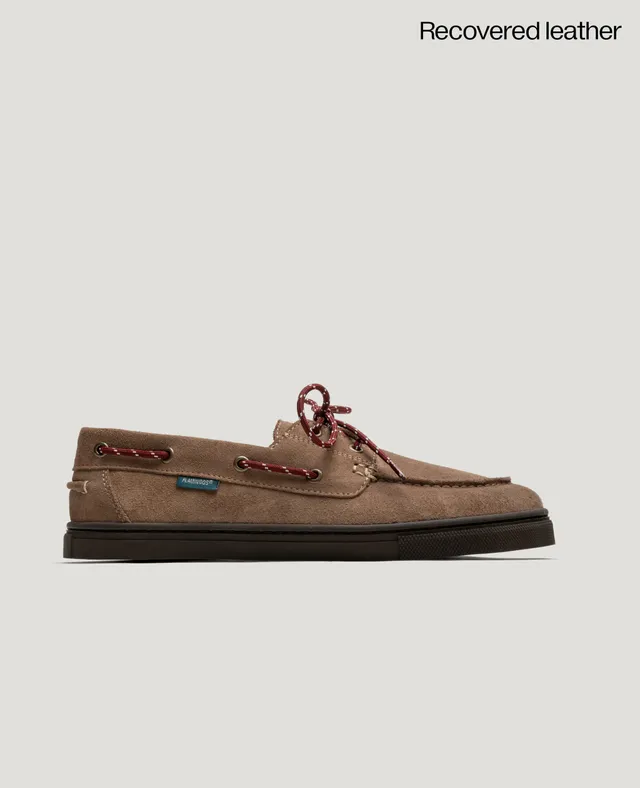 flamingos-life-zero-boat-suede-taupe-veganer-sneaker image 1