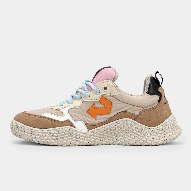 id-eight-hana-toasted-apricot-veganer-sneaker-orange-beige-blau image 1