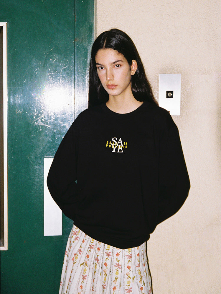 saye-born-in-poblenou-long-sleeve-t-shirt-black image 6