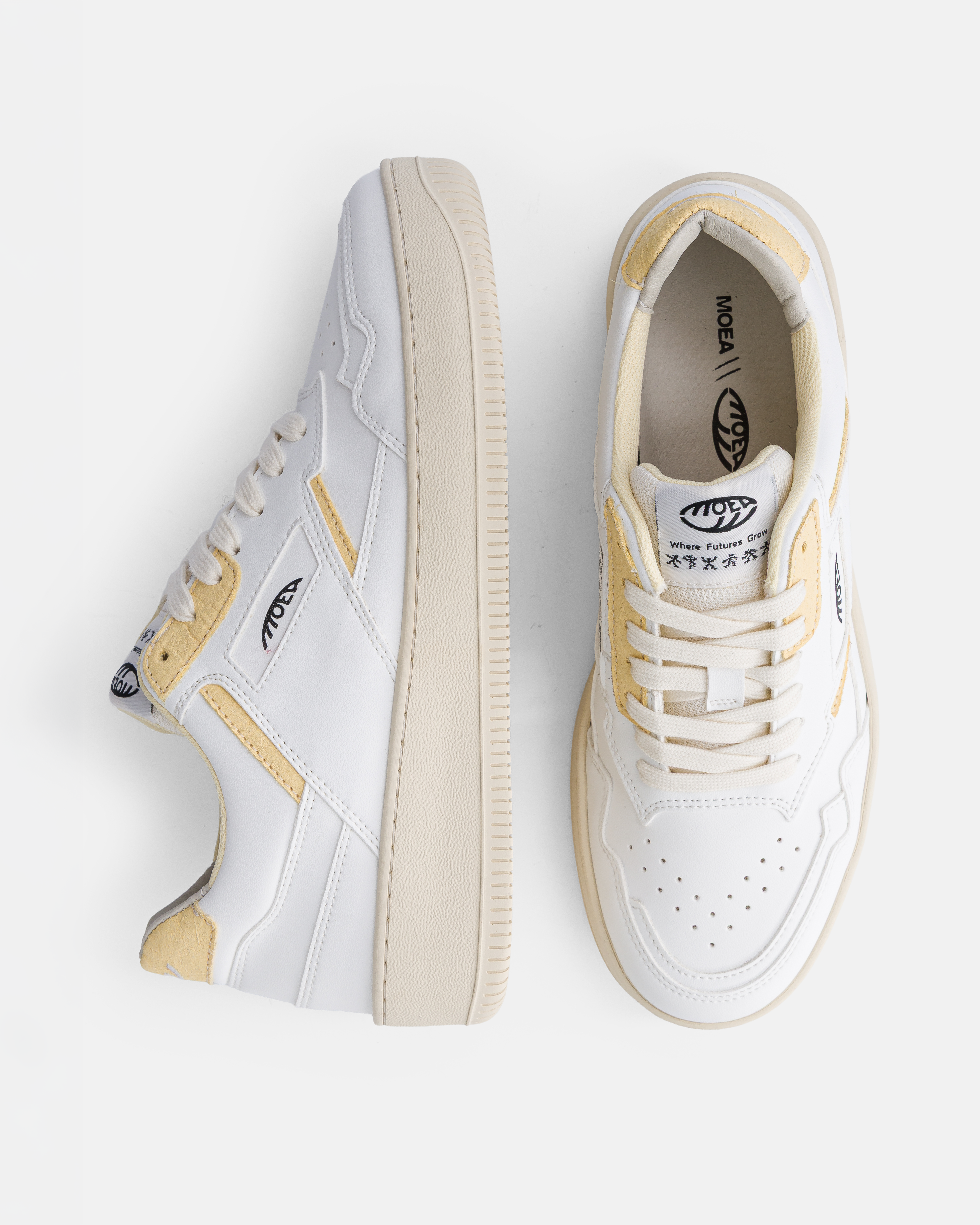 moea-origin-vegane-sneaker-white-yellow-pineapple image 2