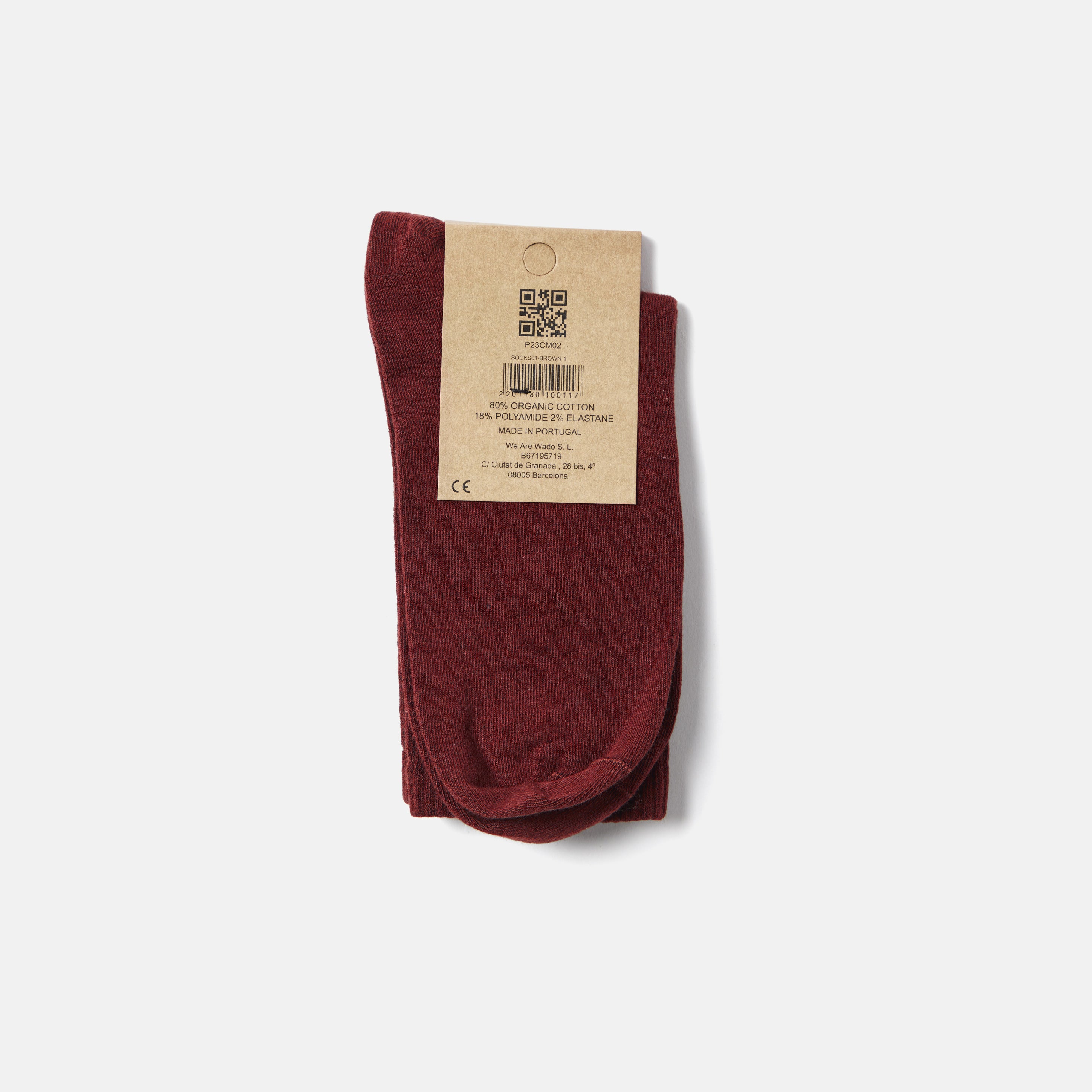 saye-mid-crew-everyday-socks-garnet image 3