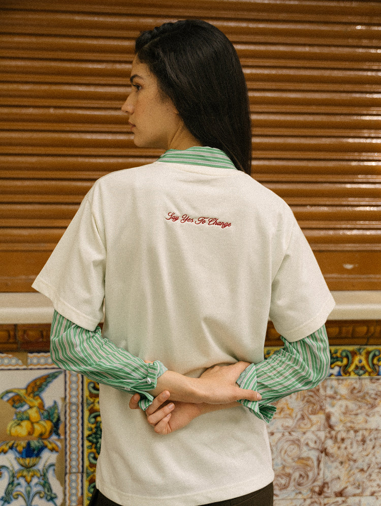 saye-say-yes-to-change-t-shirt-off-white-unisex image 7