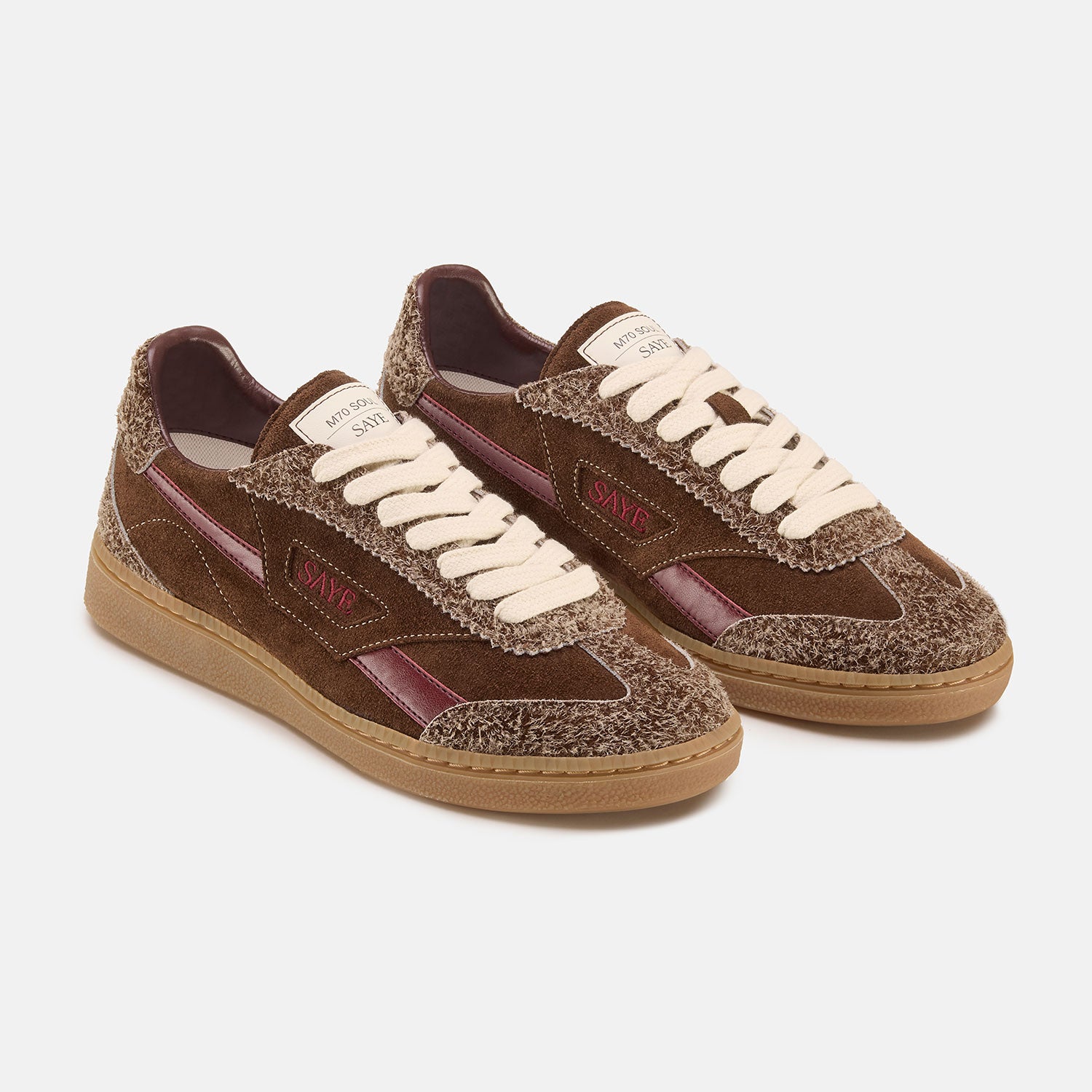 saye-m70-soul-coffee-garnet-unisex-retro-sneaker-aus-suede image 2