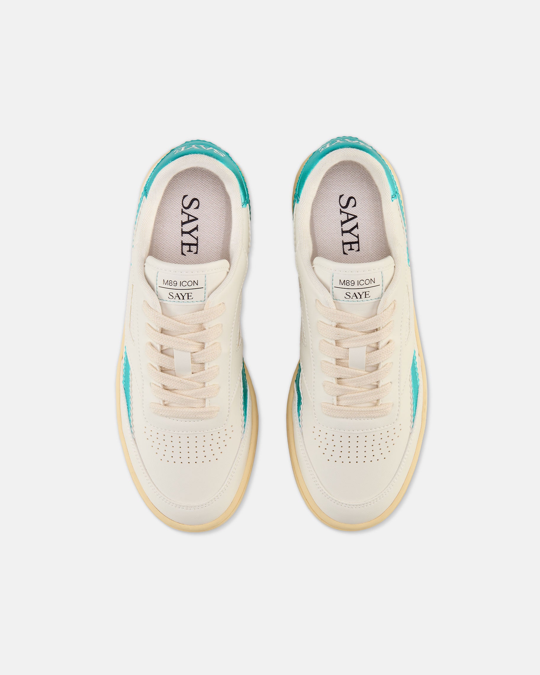saye-m89-icon-retro-sneaker-metallic-acqua image 5