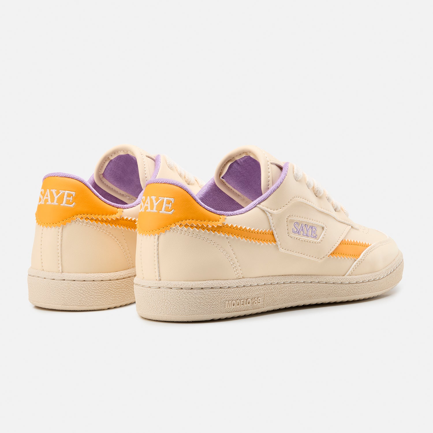 saye-m89-icon-veganer-retro-sneaker-vanilla-tangerine image 4