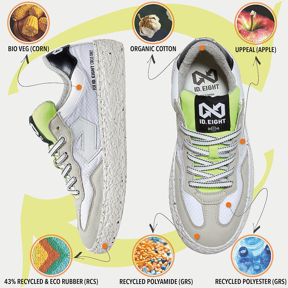 id-eight-uriduri-white-crinkle-vegane-sneaker-wei-neon image 5