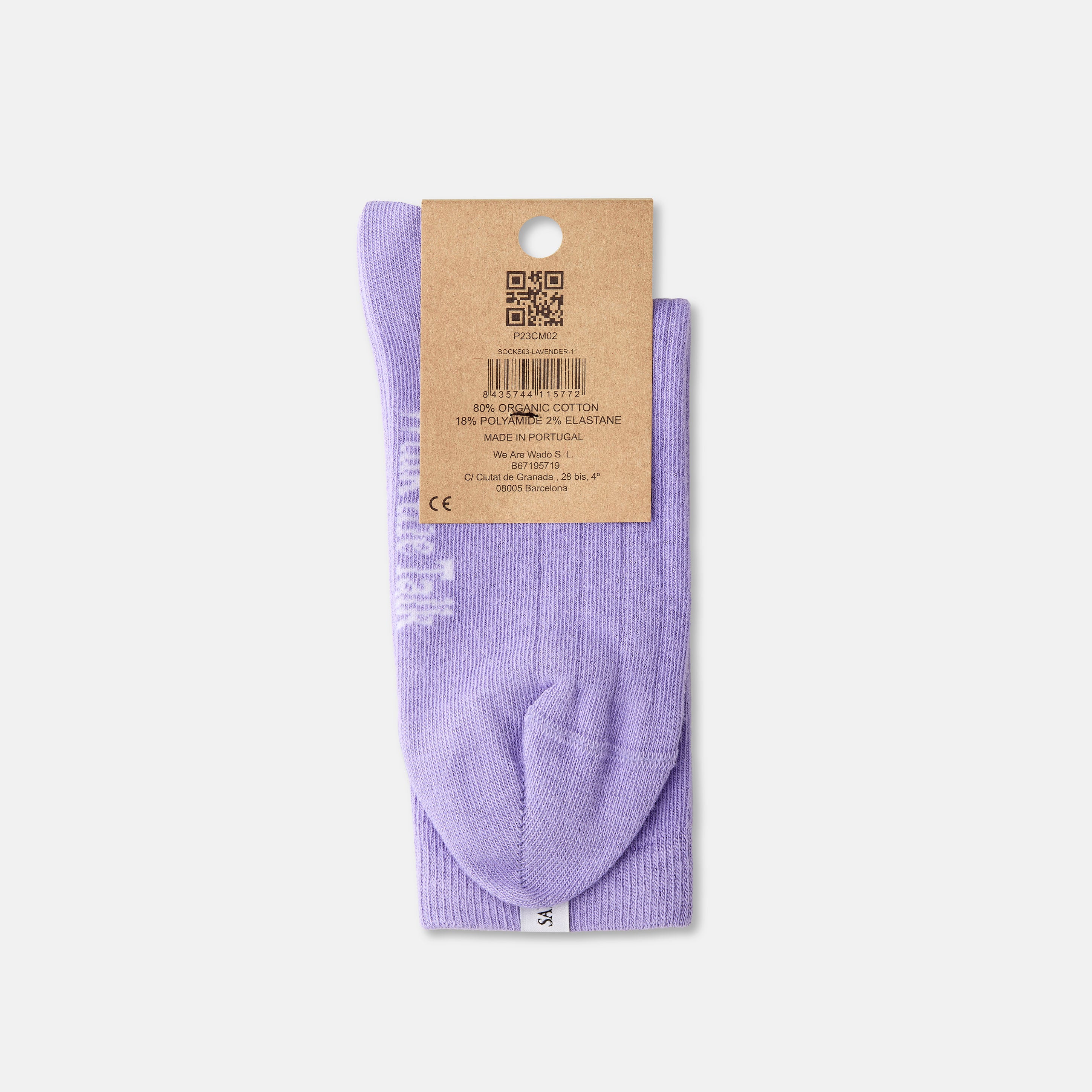 saye-crew-ribbed-socks-lavender image 3