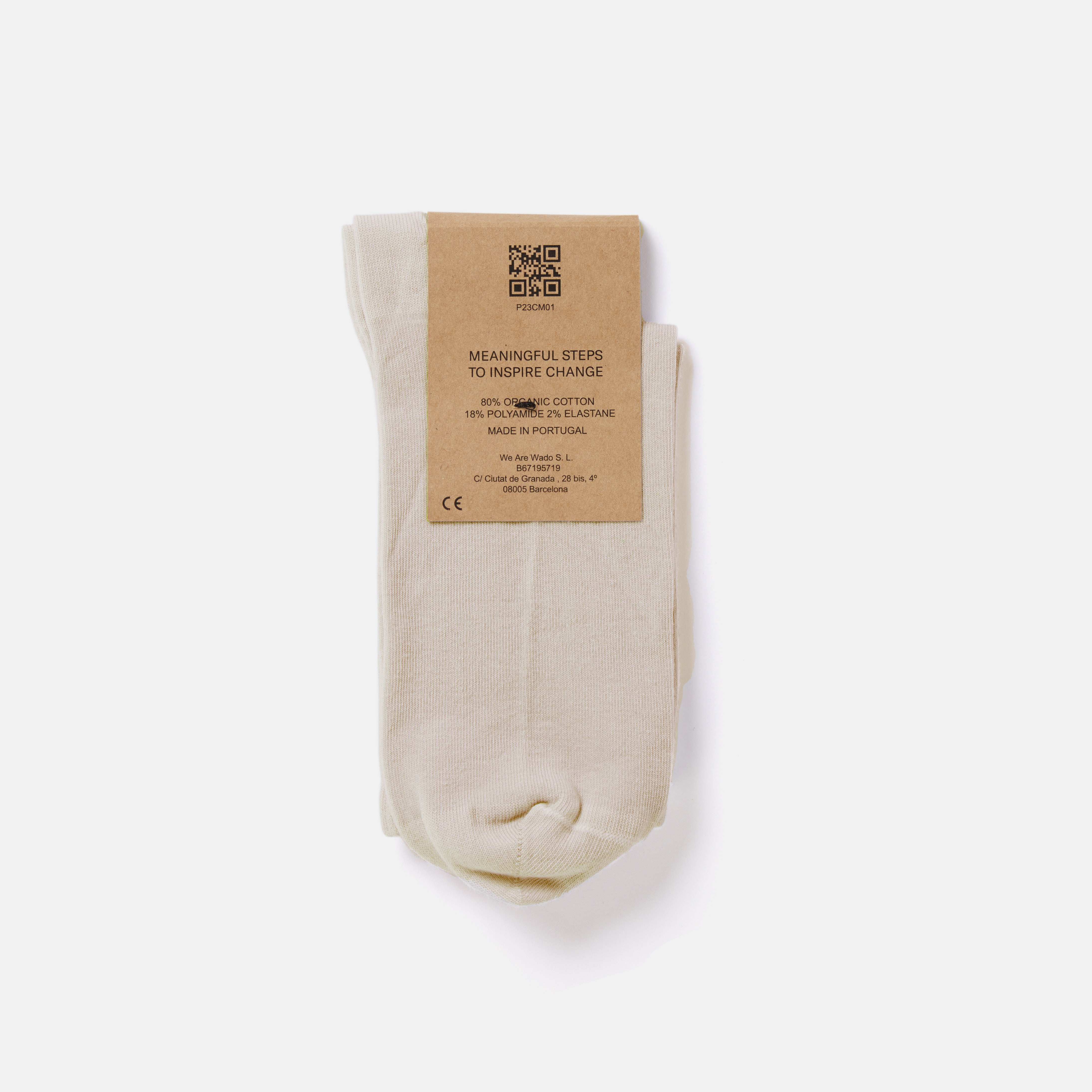 saye-mid-crew-everyday-socks-almond-bio-baumwolle image 3