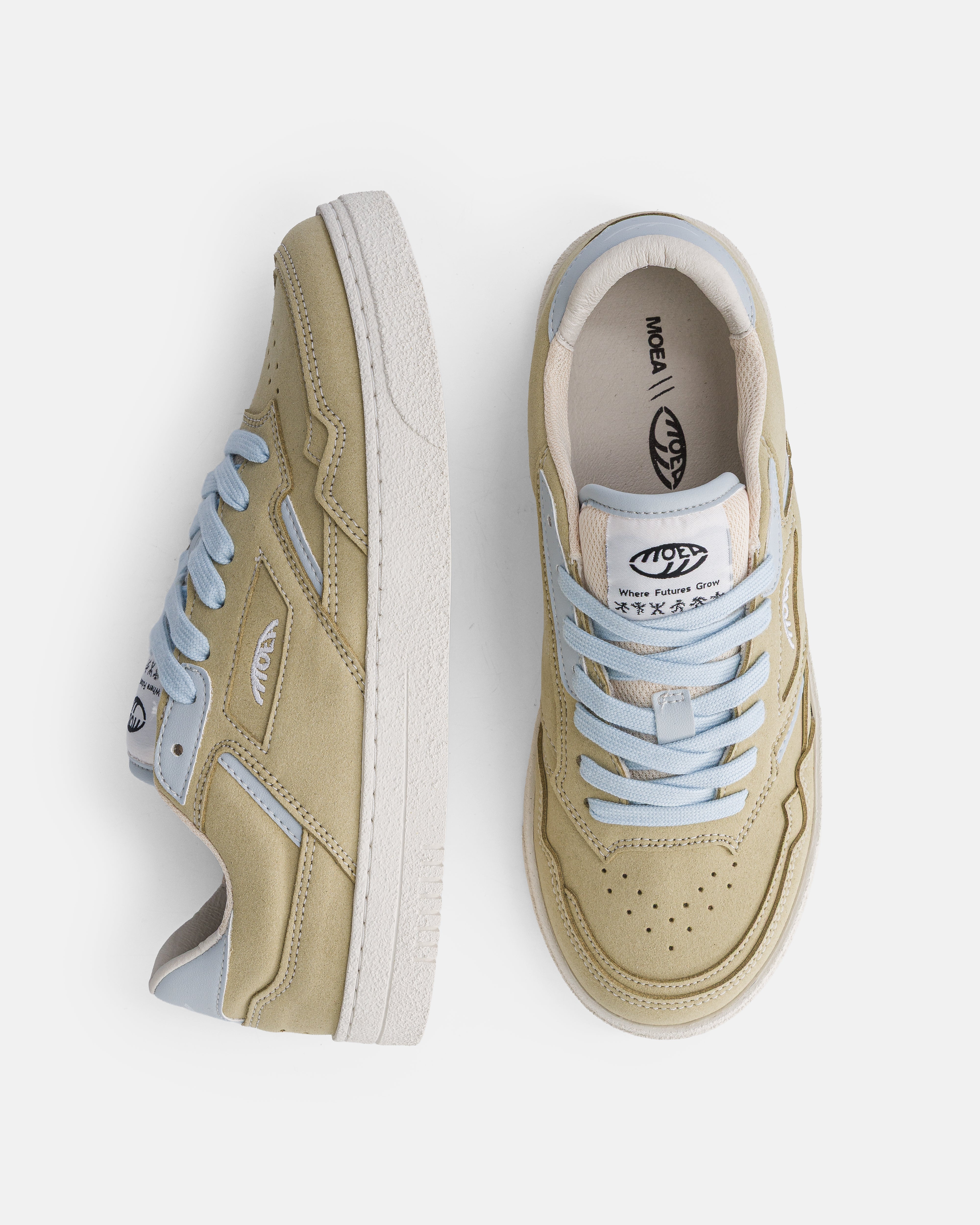 moea-origin-low-vegane-sneaker-aloe-suede-blue-corn image 2