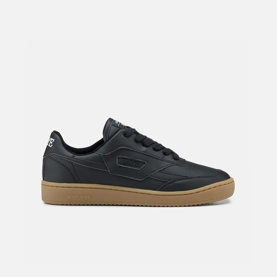 saye-m89-icon-black-caramel-vegane-retro-sneaker-aus-mais-napa image 1