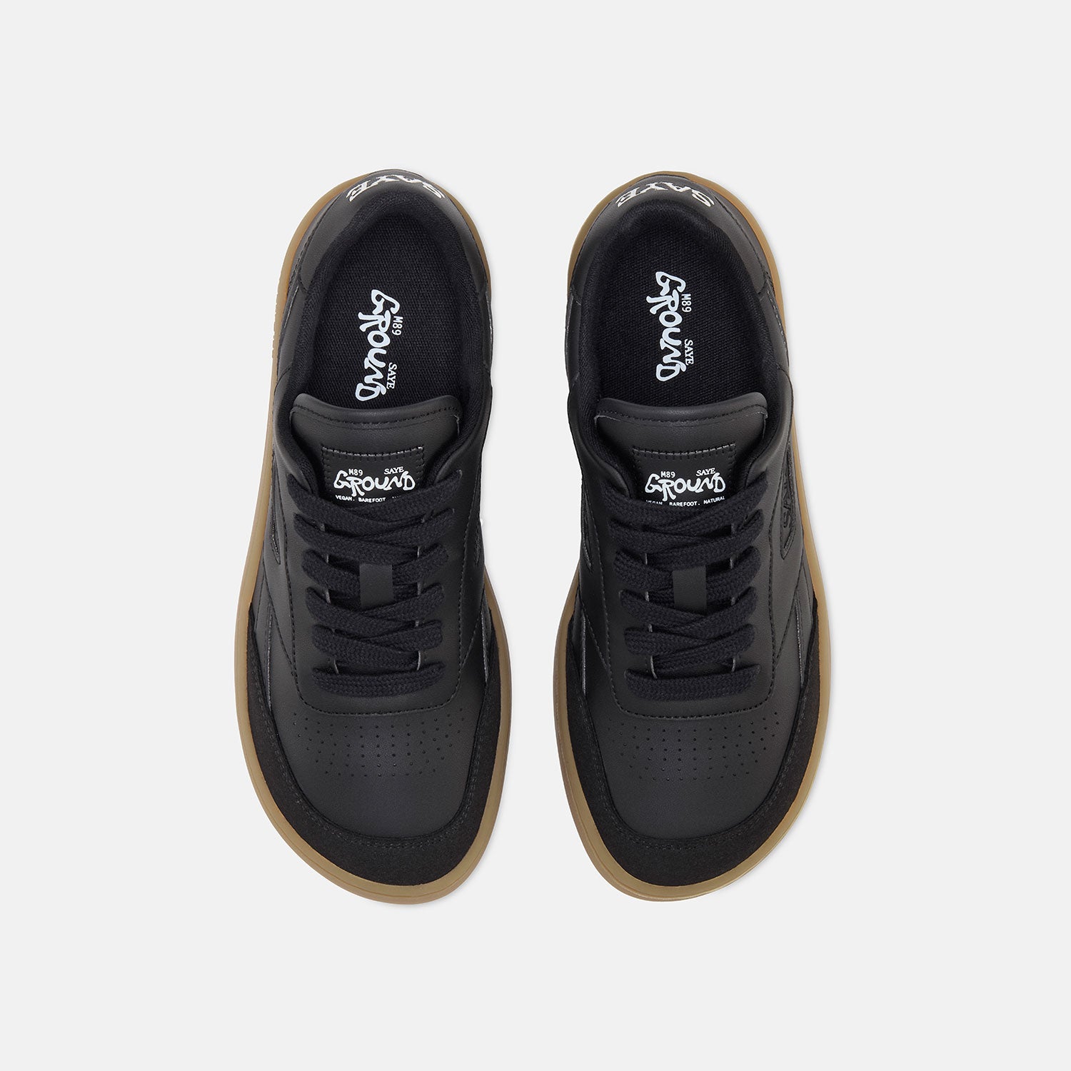 saye-m89-ground-barefoot-sneaker-black-caramel image 2