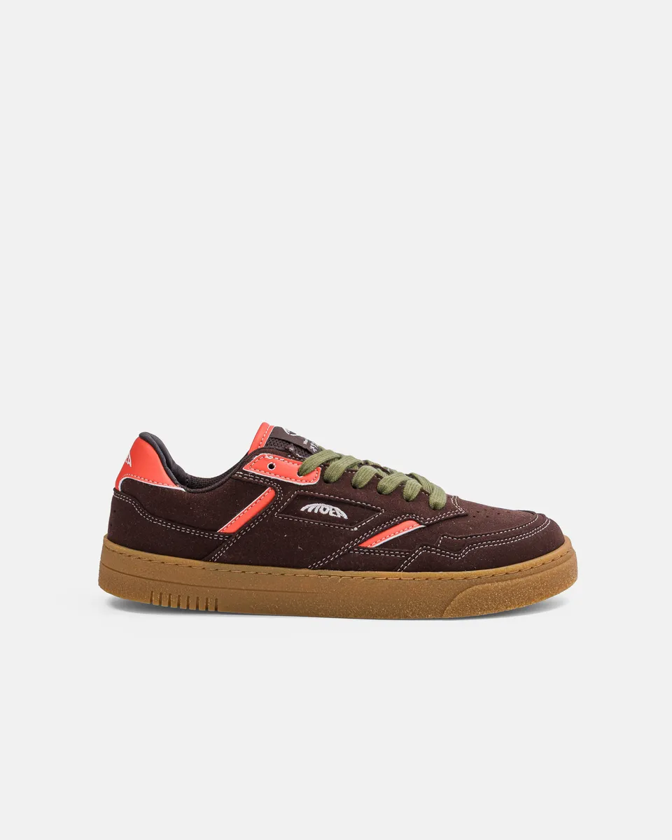 moea-origin-low-vegane-sneaker-brown-orange-corn image 1