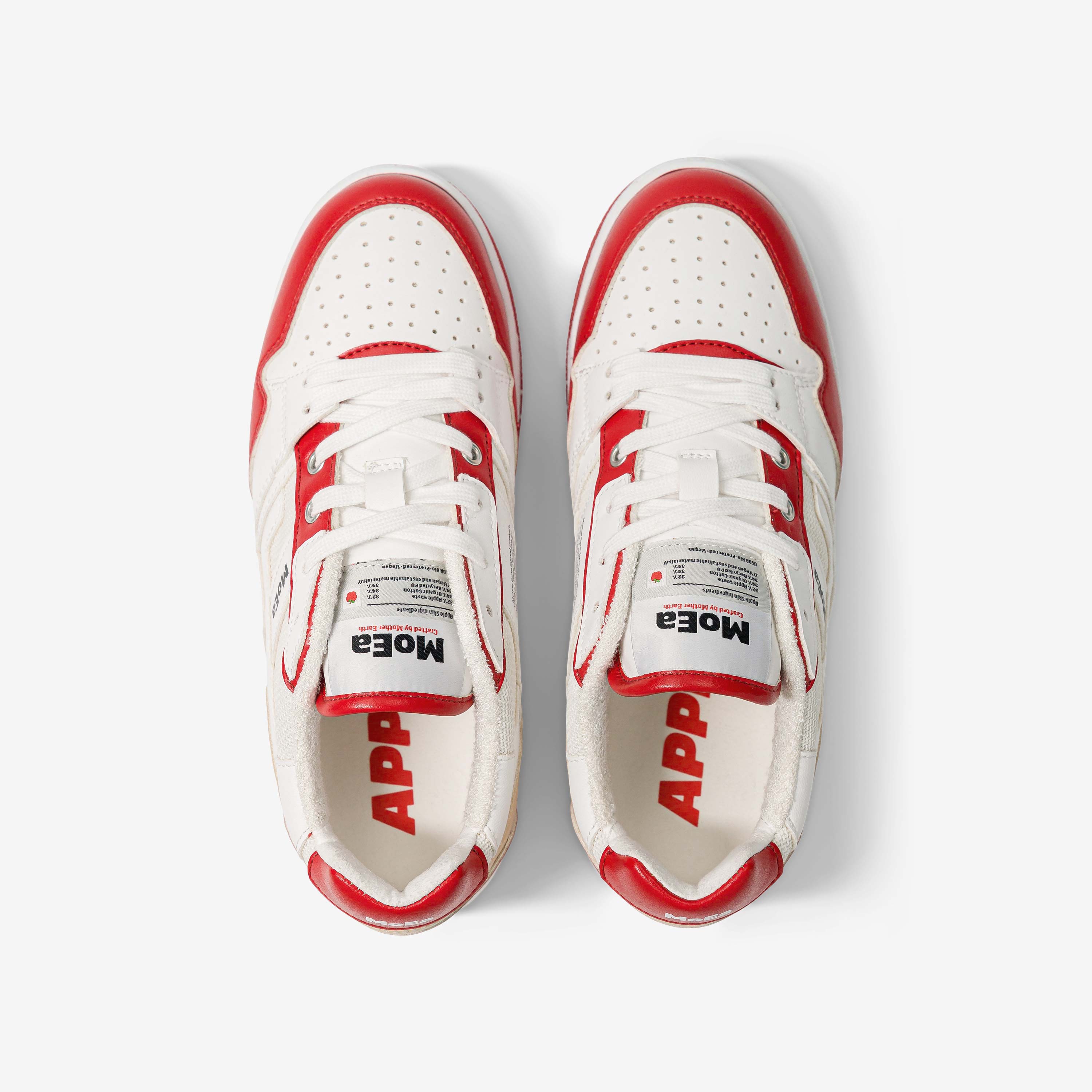moea-gen2-sport-apple-white-red-veganer-sneaker image 3
