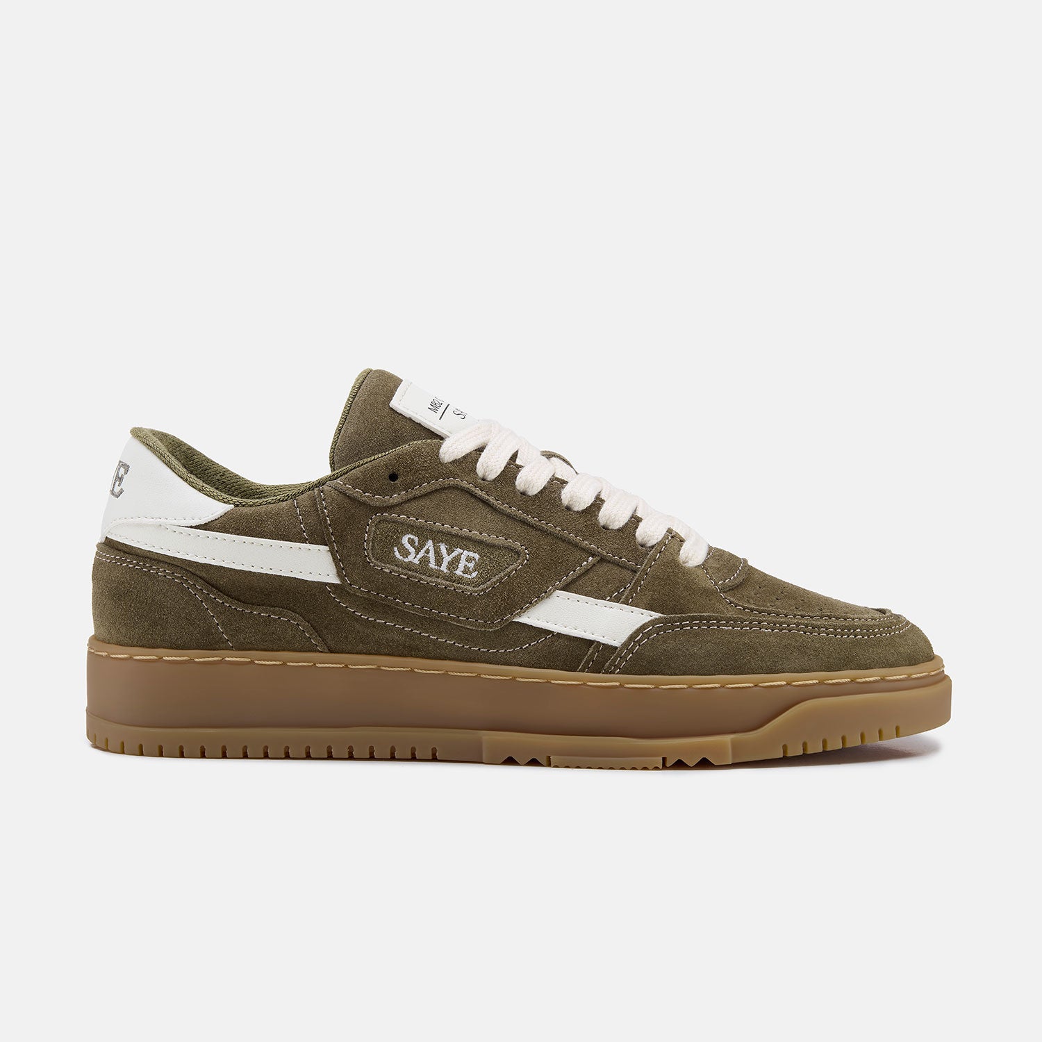 saye-m82-core-olive-chunky-retro-sneaker-aus-rinds-suede image 2