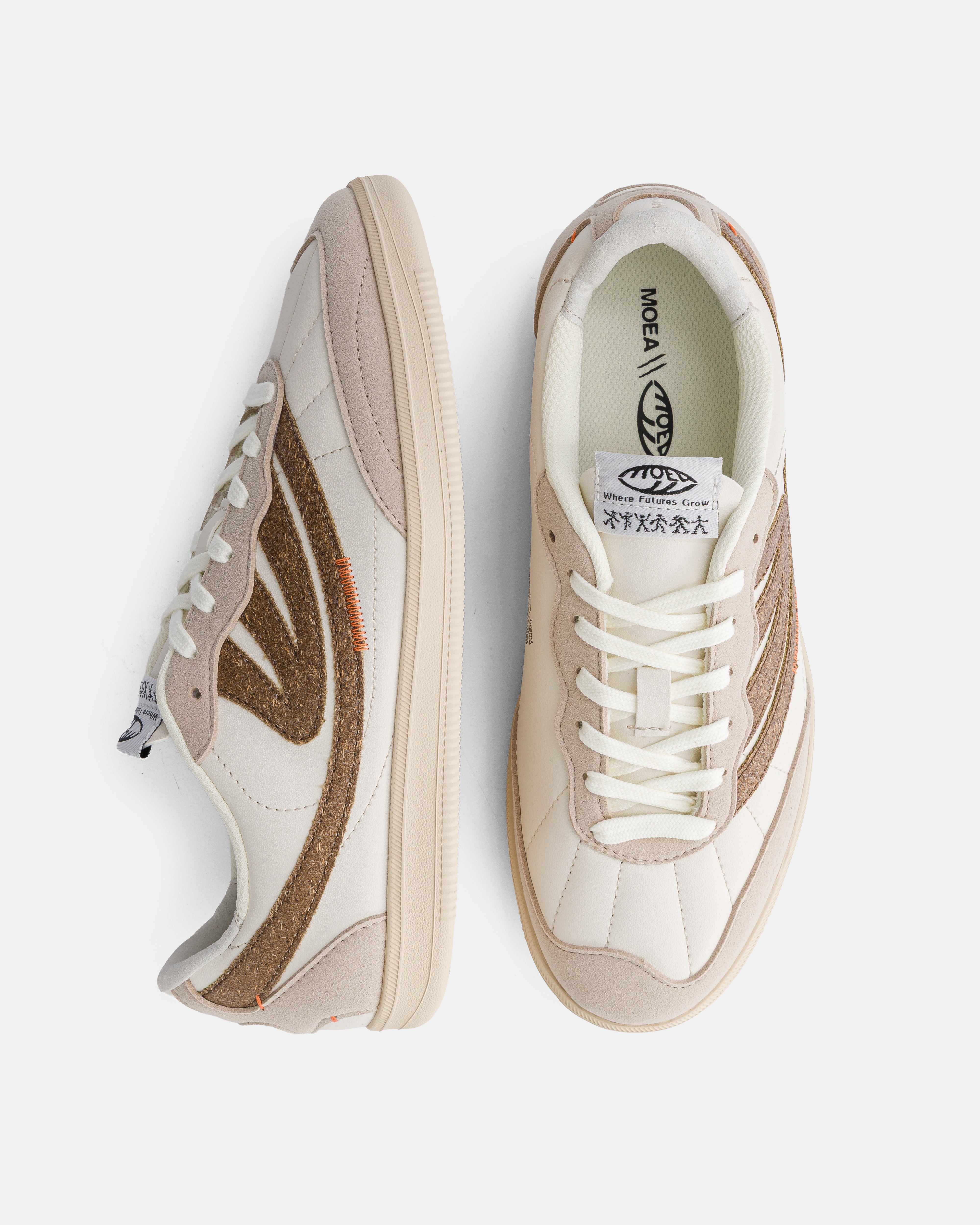 moea-flow-vegane-sneaker-beige-brown-palm image 2