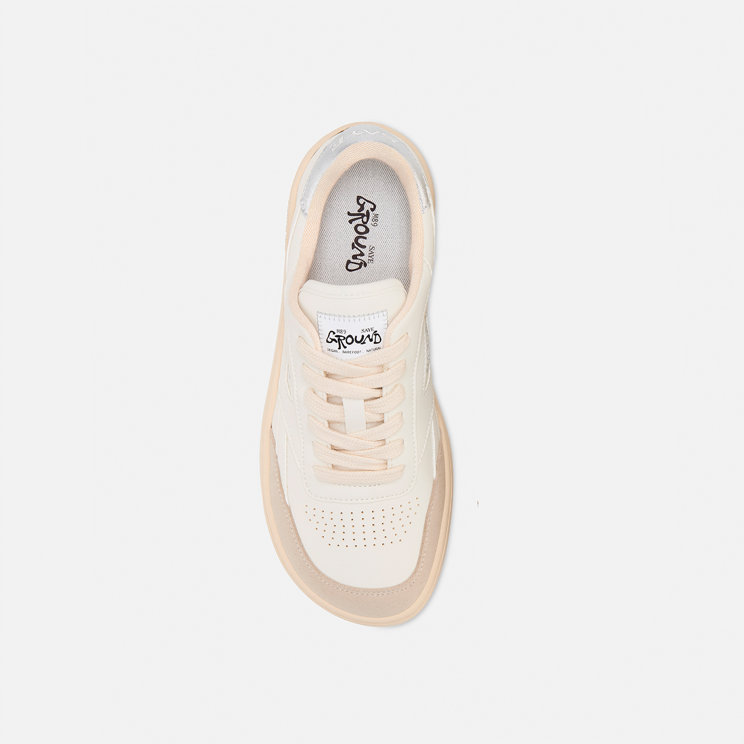 saye-m89-ground-barefoot-barfu-sneaker-silver image 1
