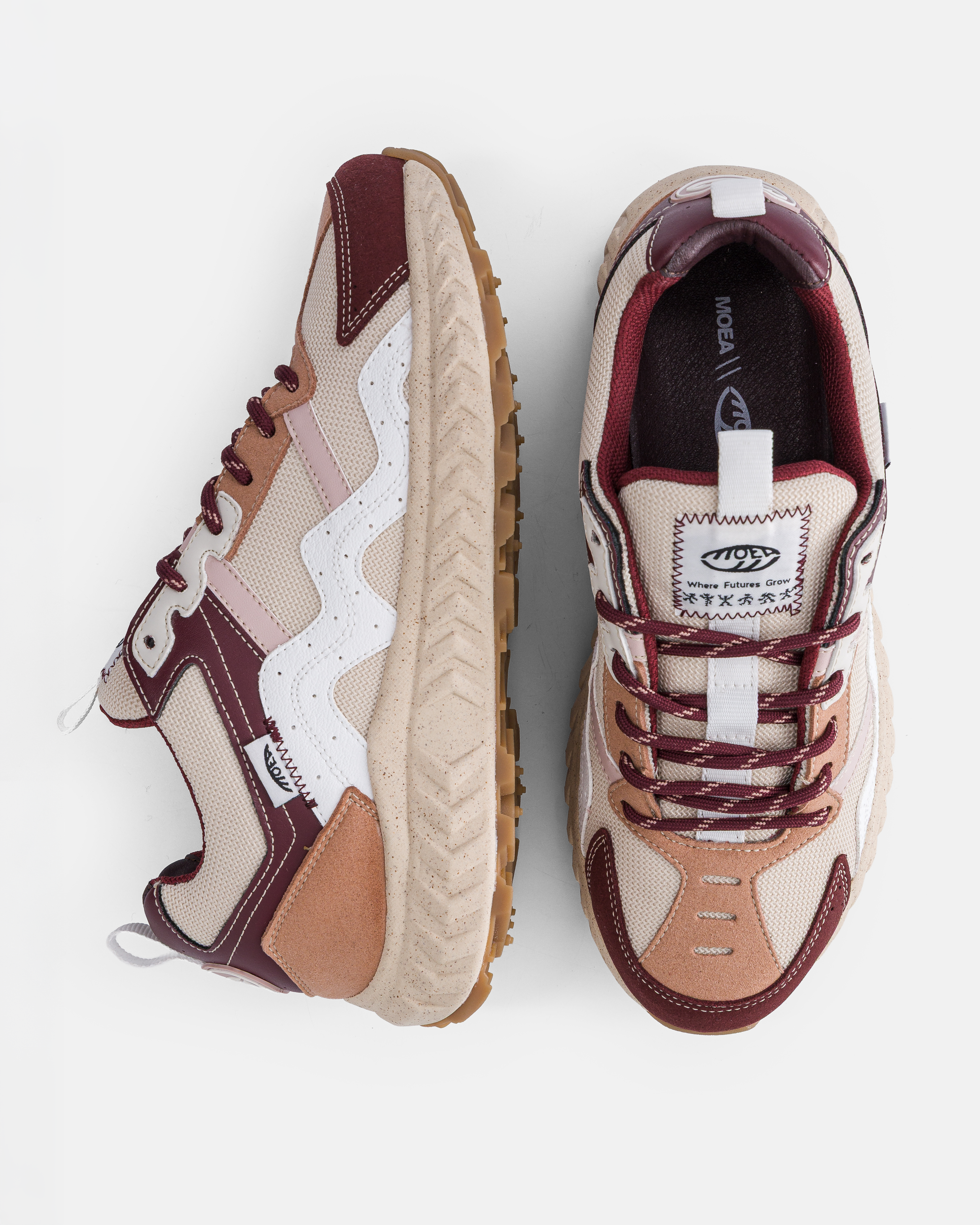 moea-dune-beige-wine-grapes-vegane-sneaker image 5