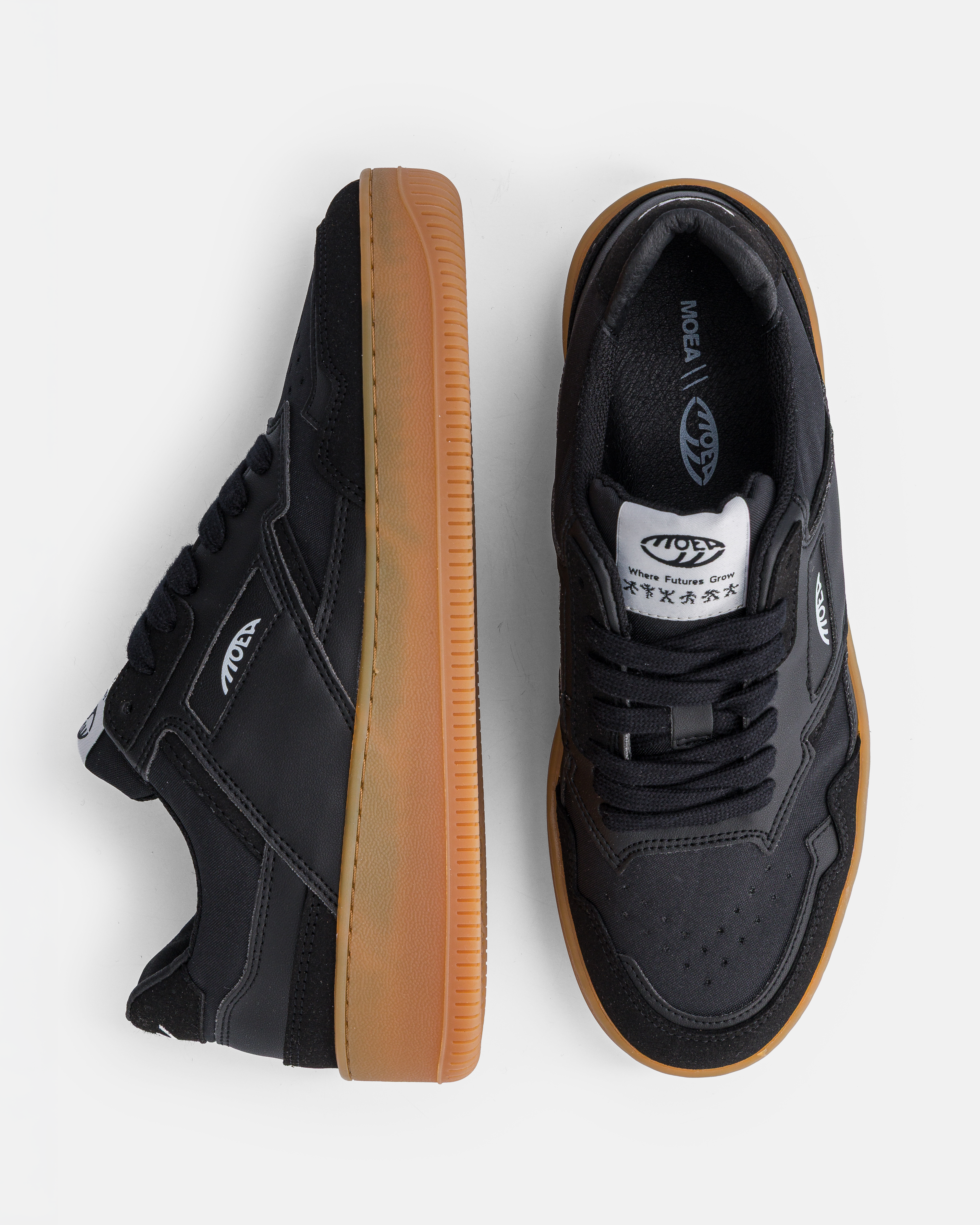 moea-origin-vegane-sneaker-black-textile-corn image 2