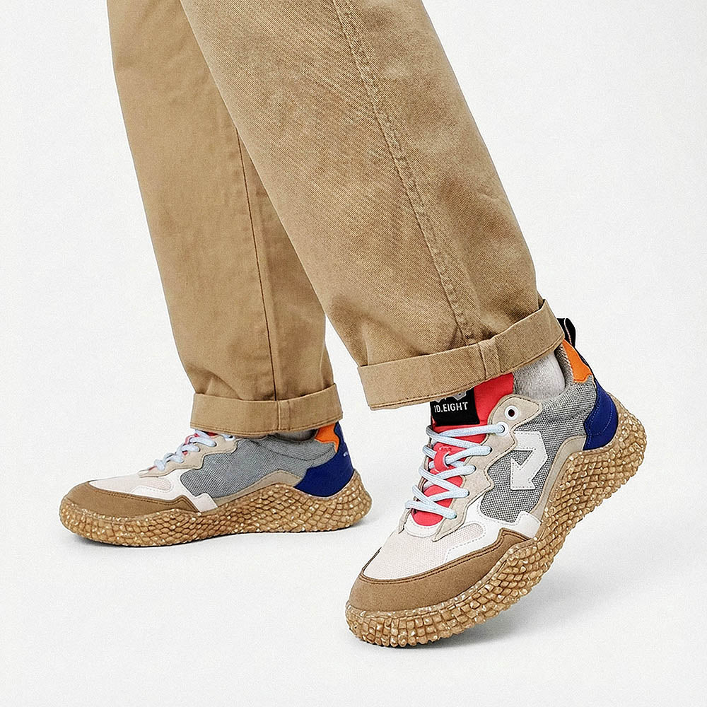 id-eight-hana-sonntags-blue-veganer-sneaker-sand-beige-blau image 2
