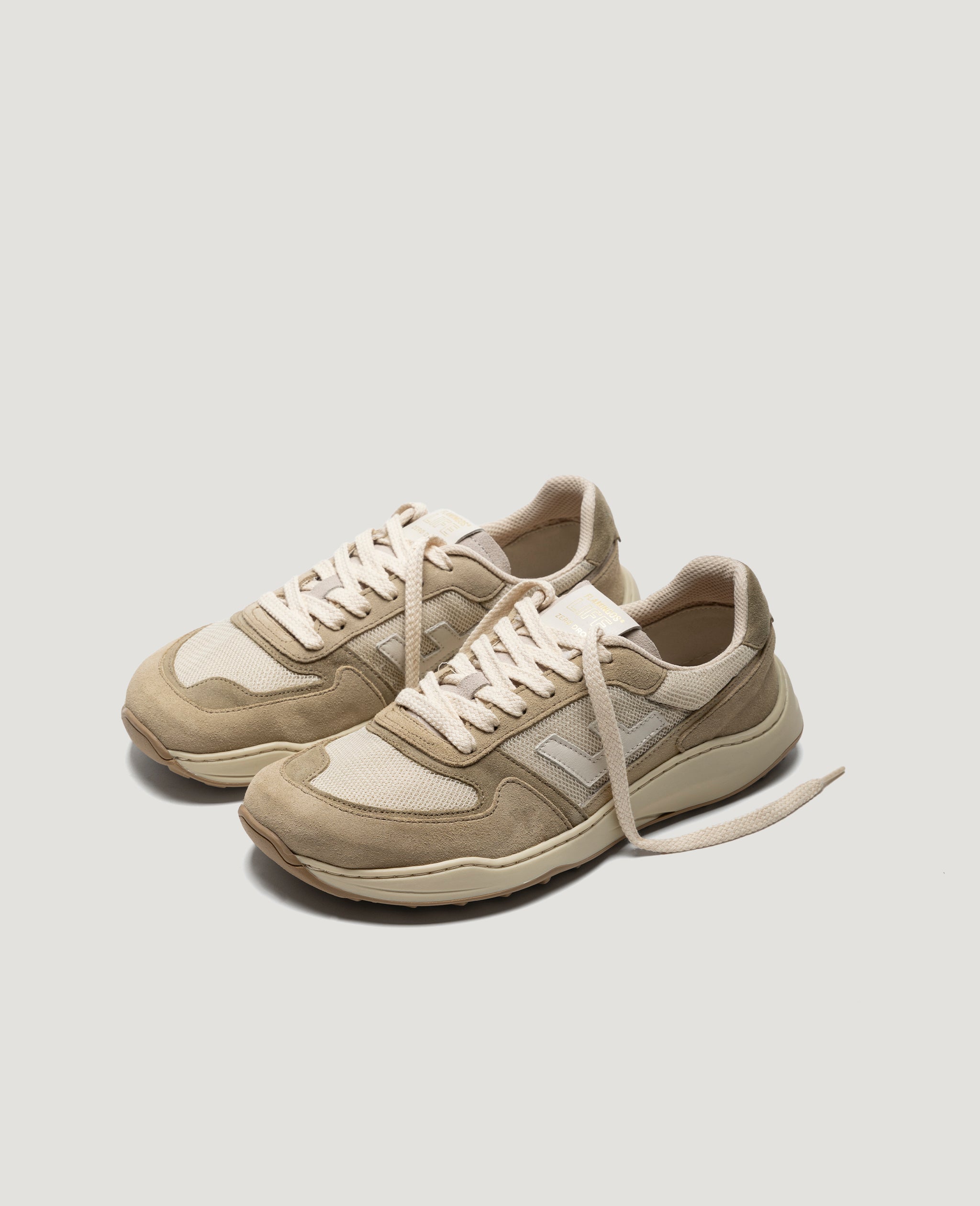 flamingos-life-zero-drop-sand-olive-veganer-barfu-sneaker image 2