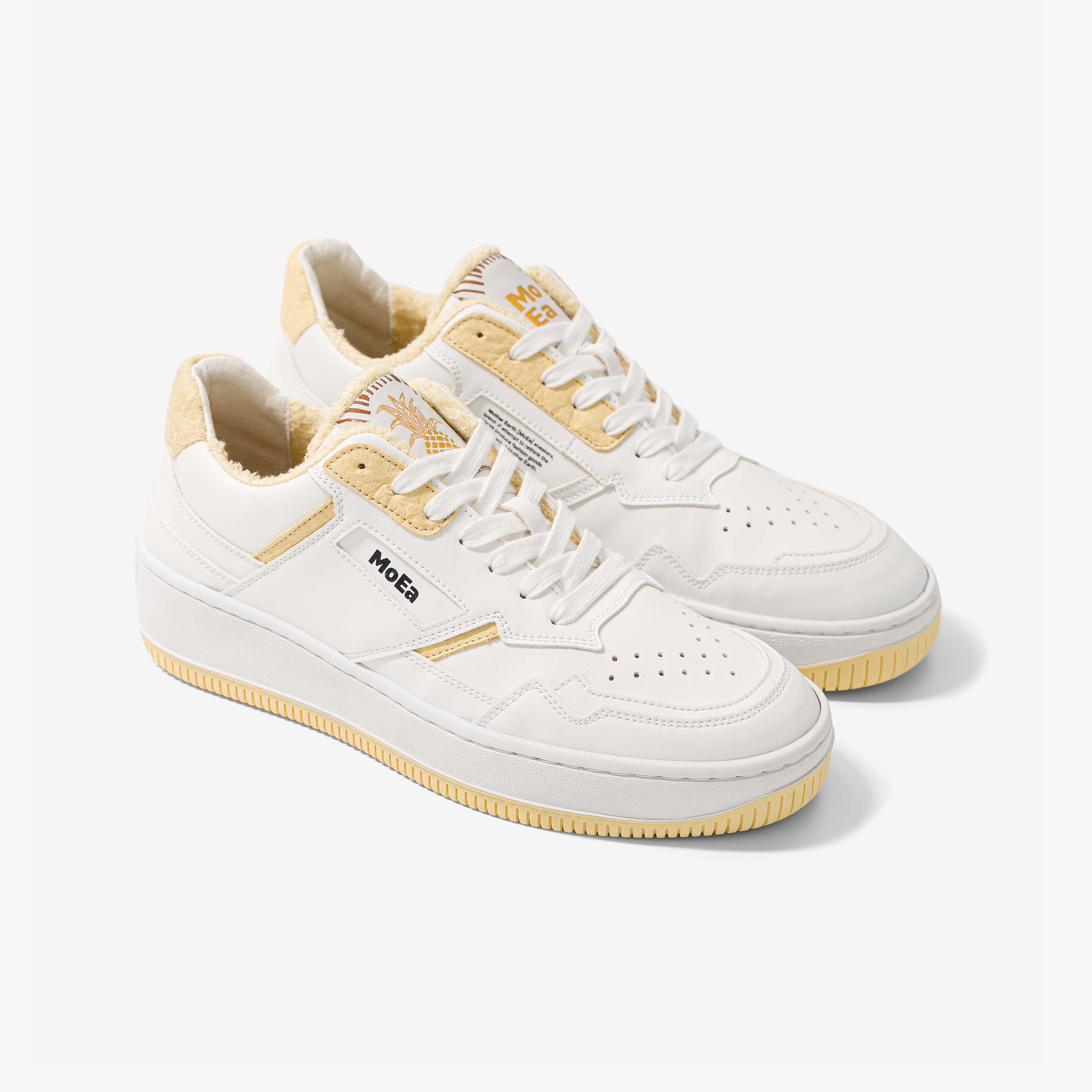 moea-gen1-pineapple-light-yellow-vegan-sneaker image 2