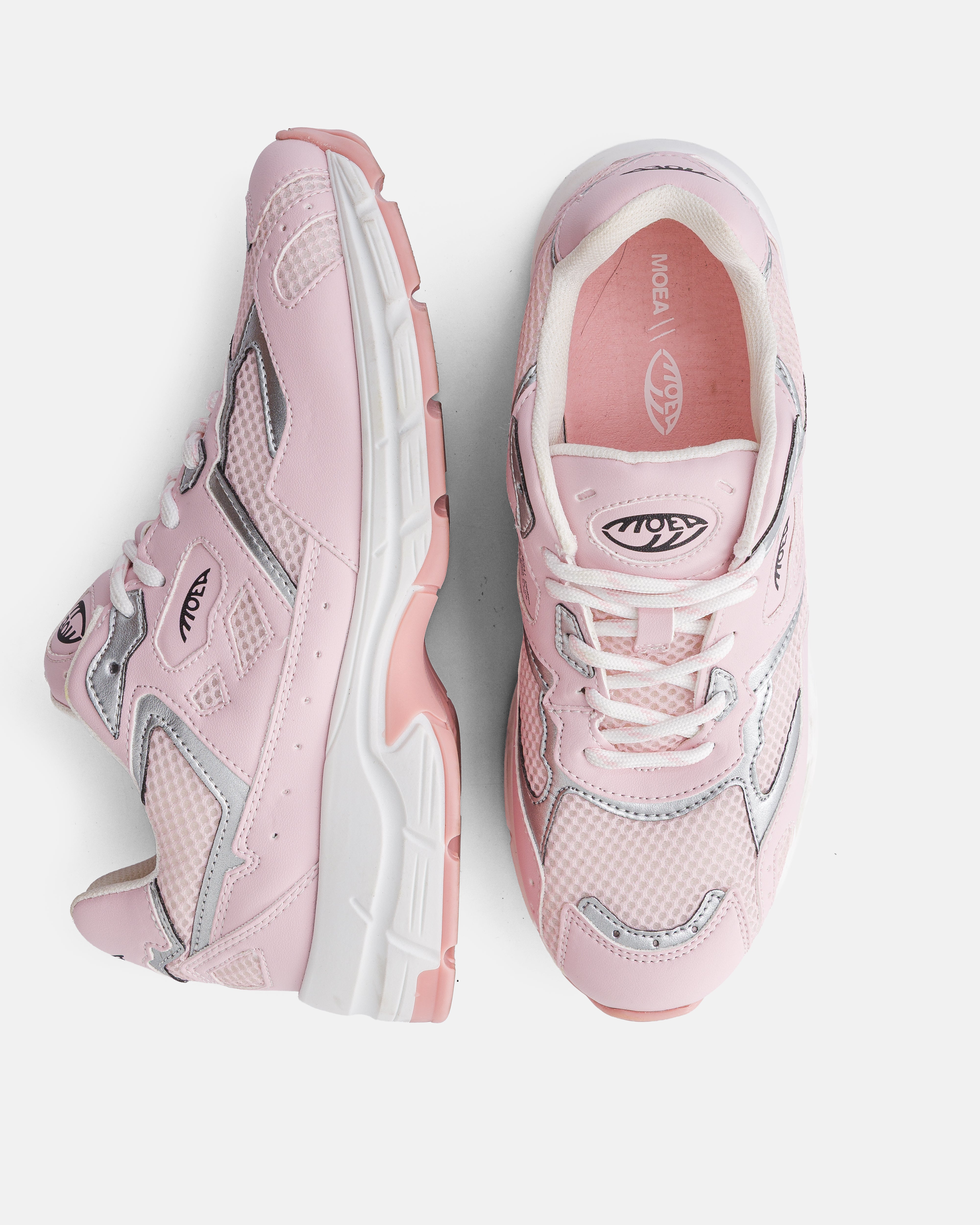 moea-rush-pink-silver-corn-vegane-sneaker image 2