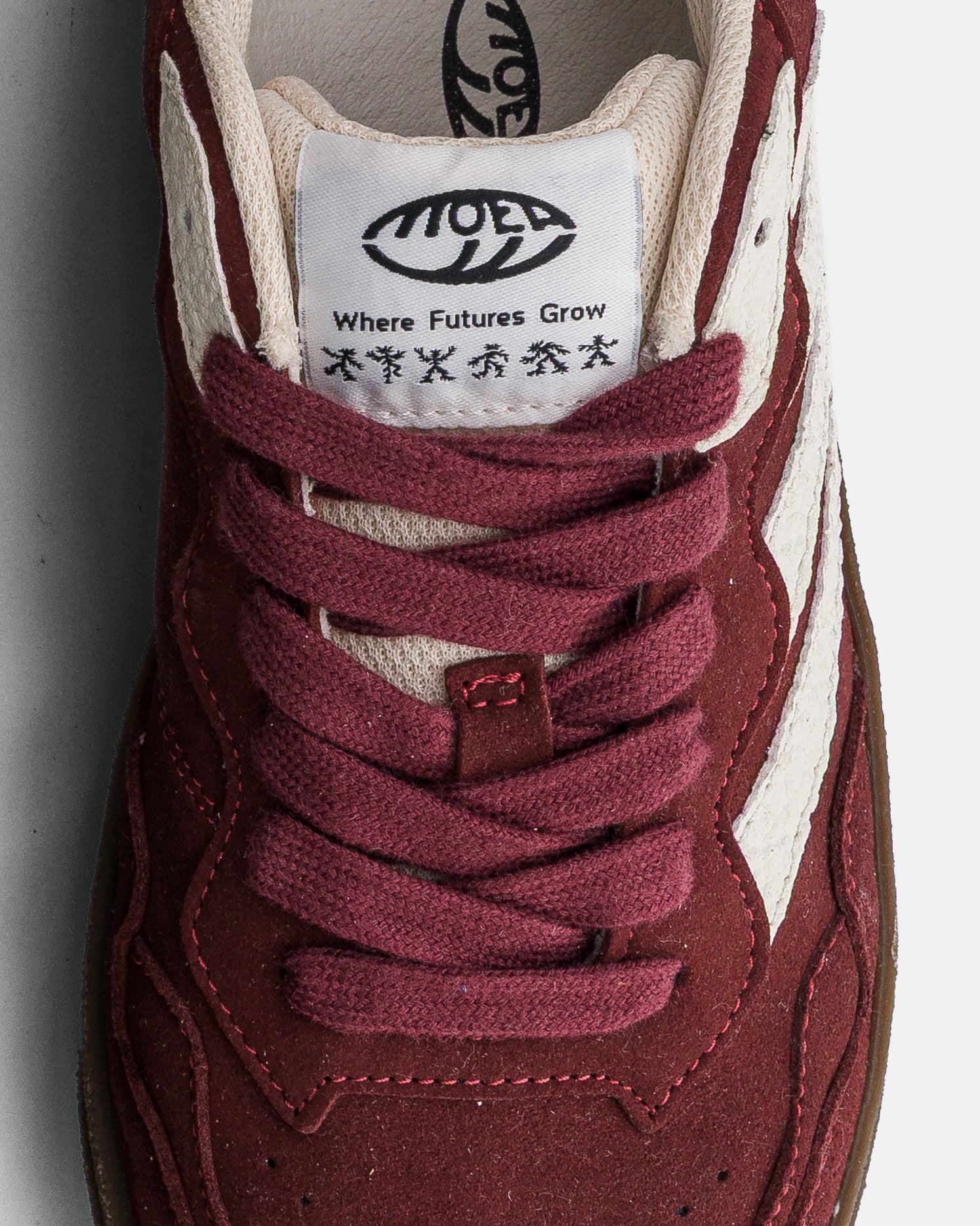 moea-veyron-low-vegane-sneaker-wine-cream-mushroom image 4
