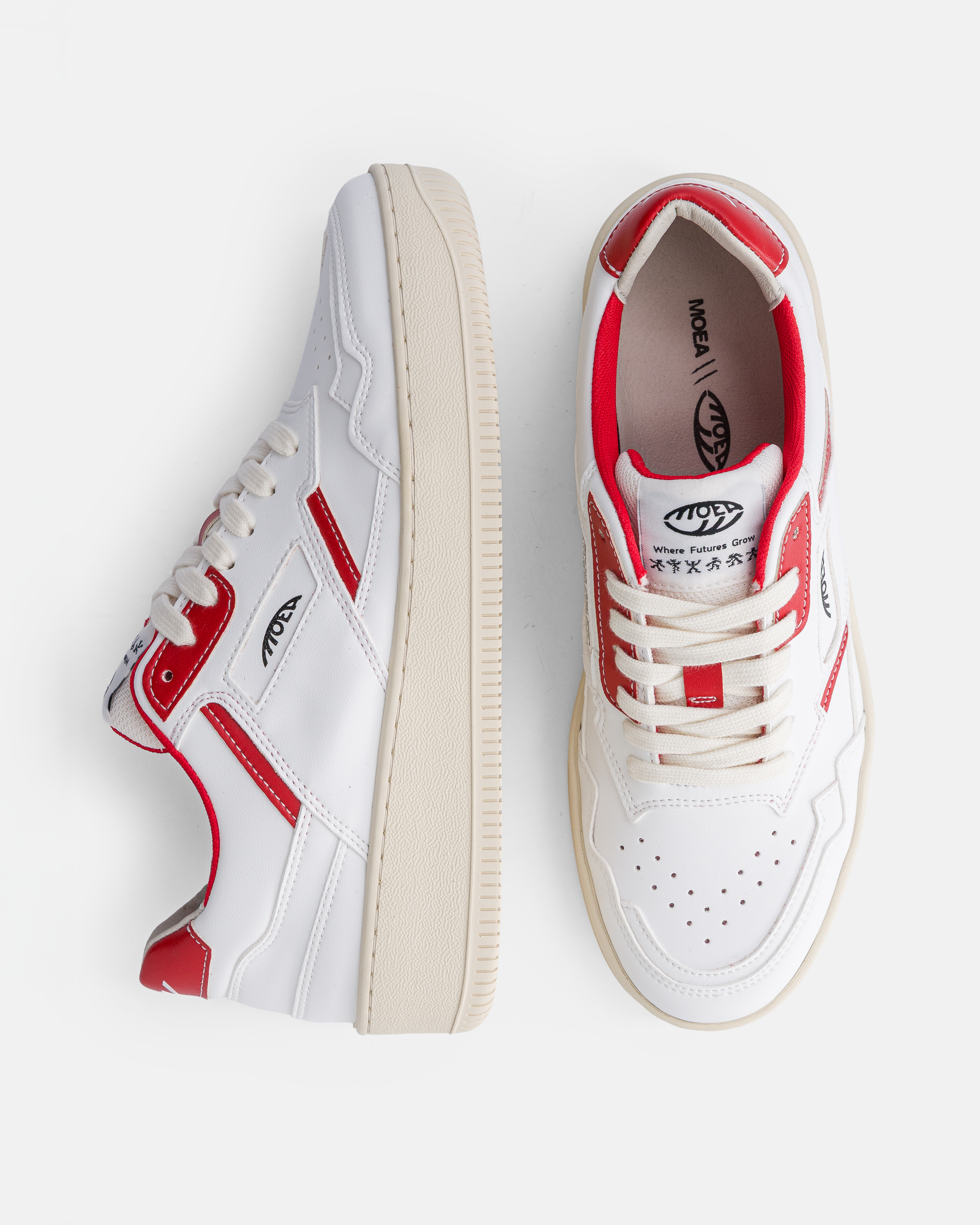 moea-origin-vegane-sneaker-white-red-apple image 2