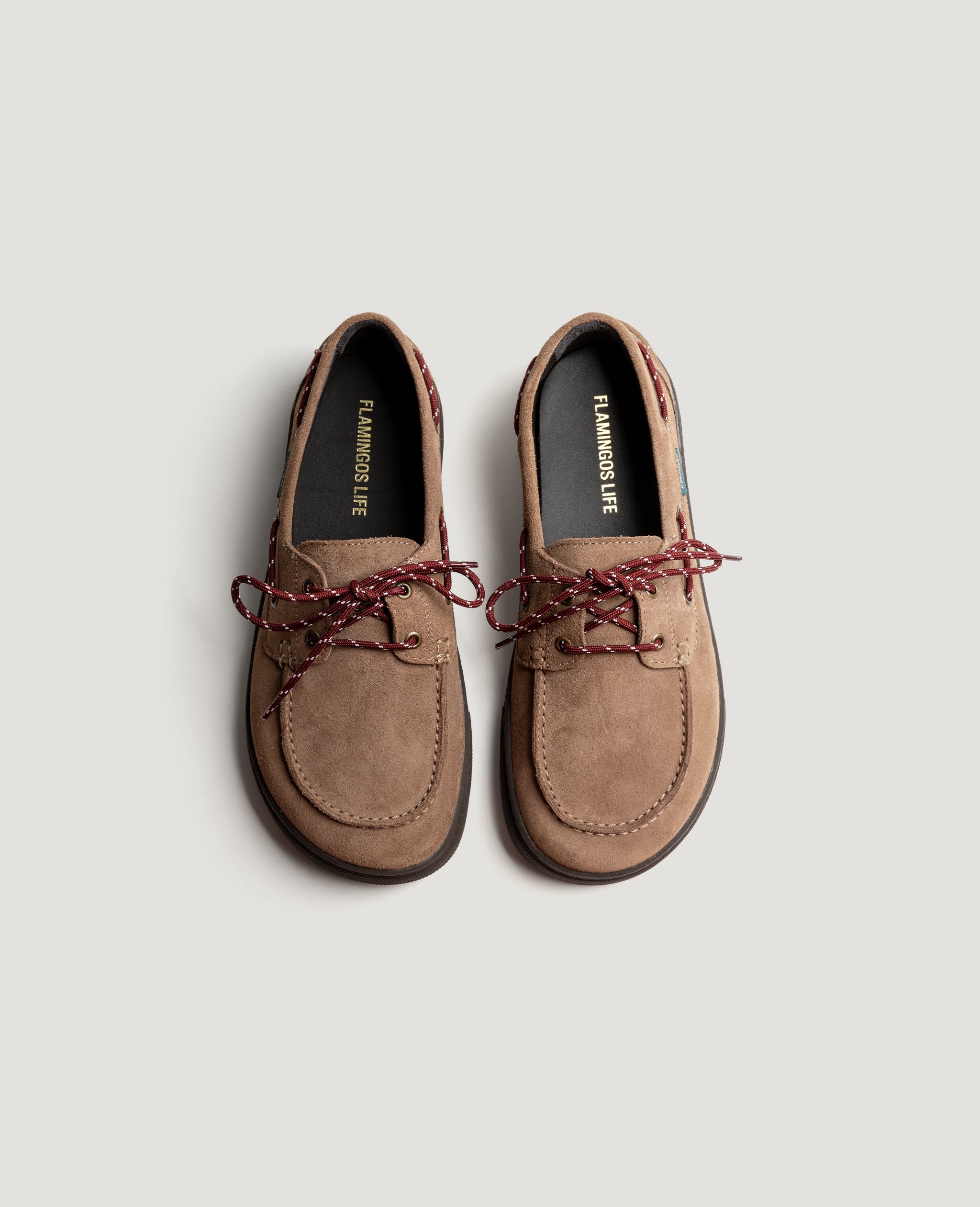 flamingos-life-zero-boat-suede-taupe-veganer-sneaker image 6