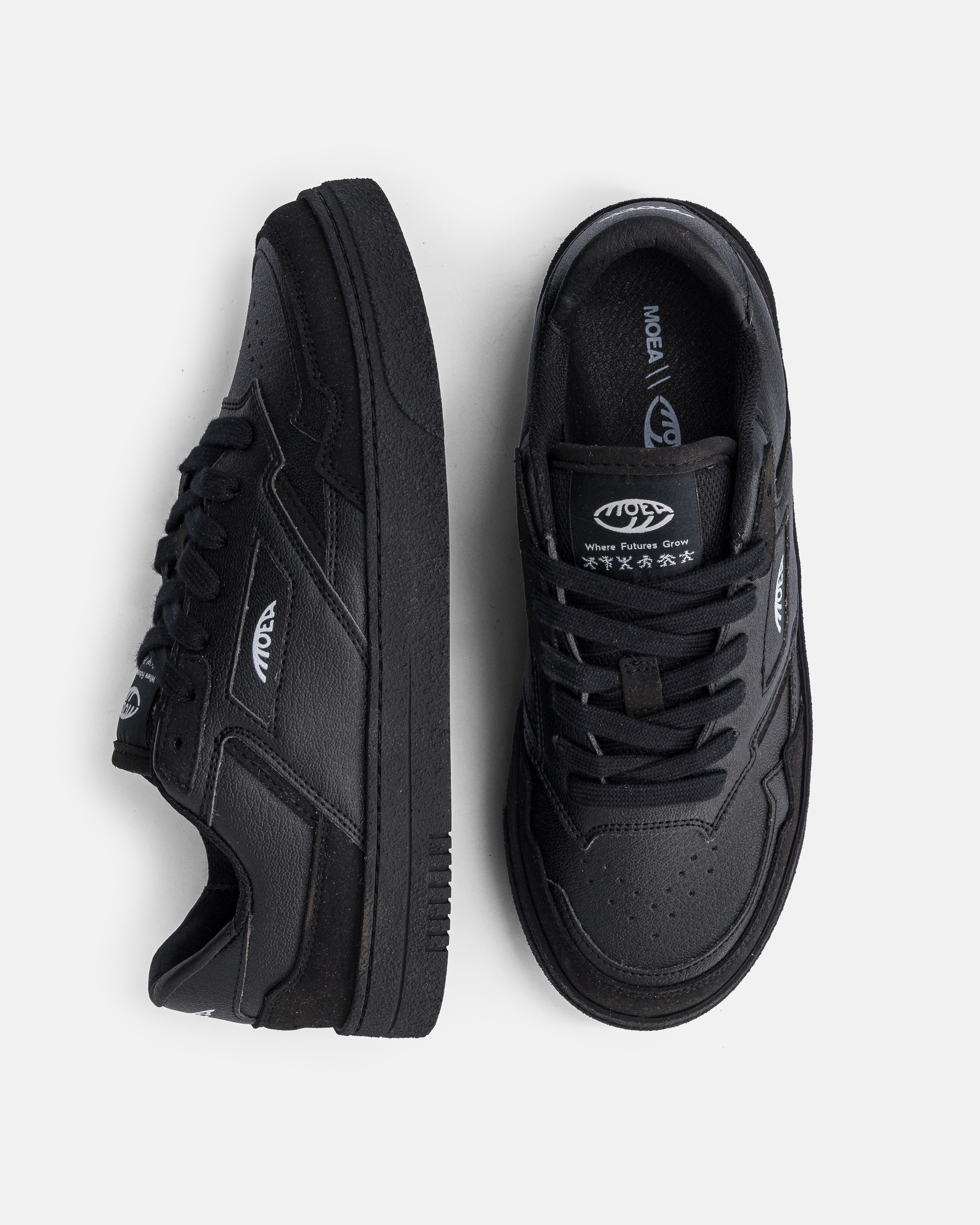 moea-origin-low-vegane-sneaker-full-black-corn image 2