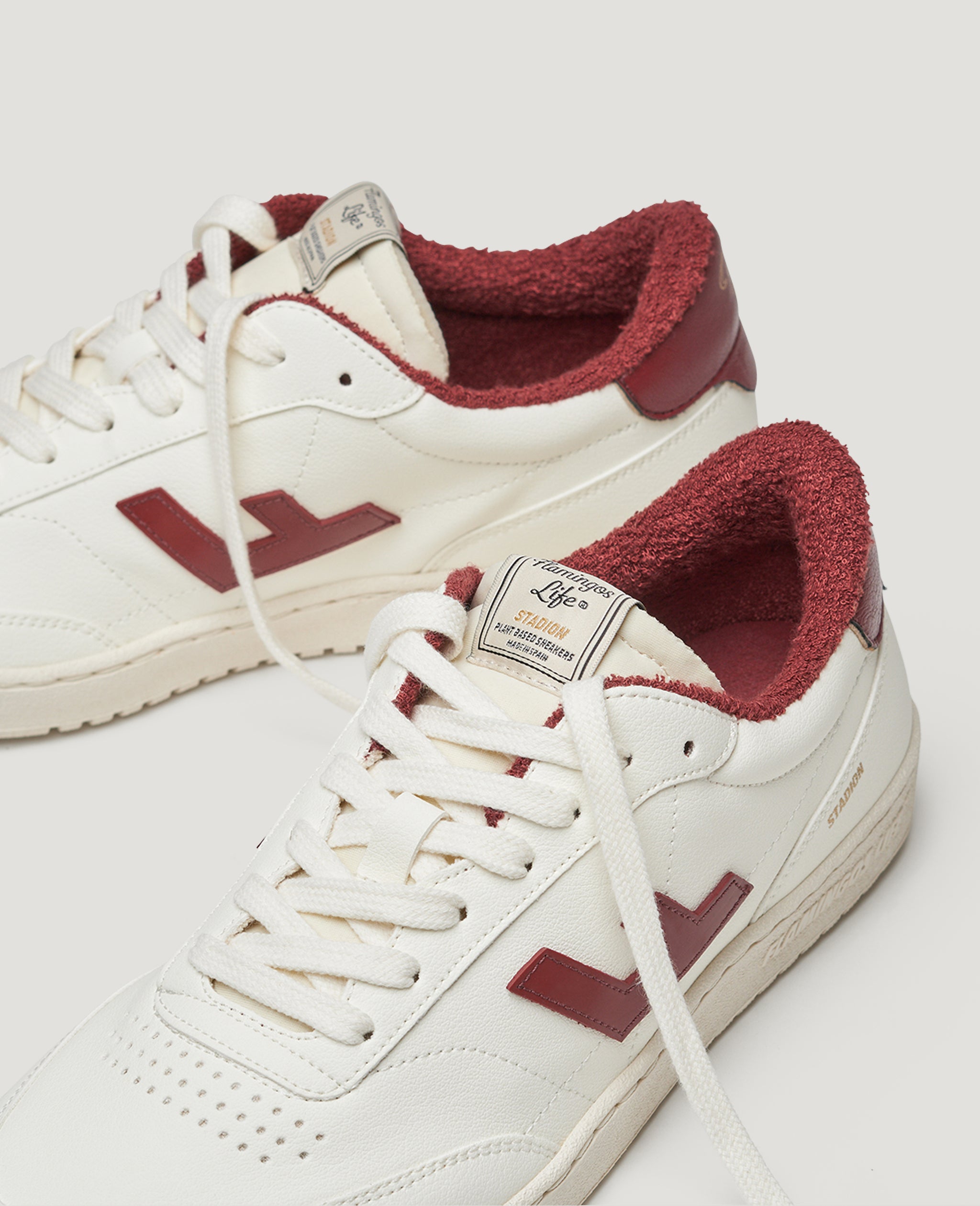 flamingos-life-stadion-berry-cream-veganer-retro-sneaker image 3
