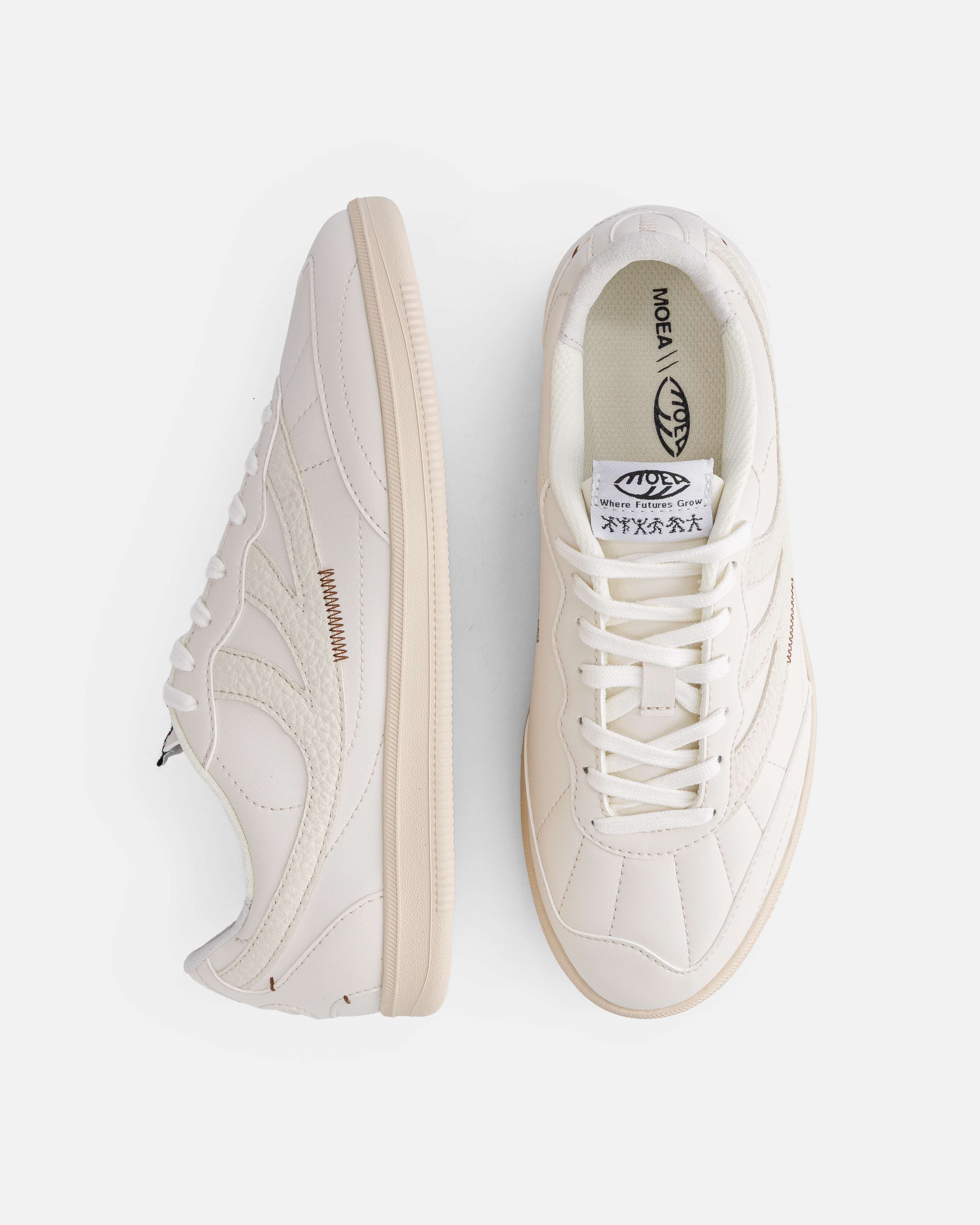 moea-flow-off-white-mushroom-veganer-sneaker image 2