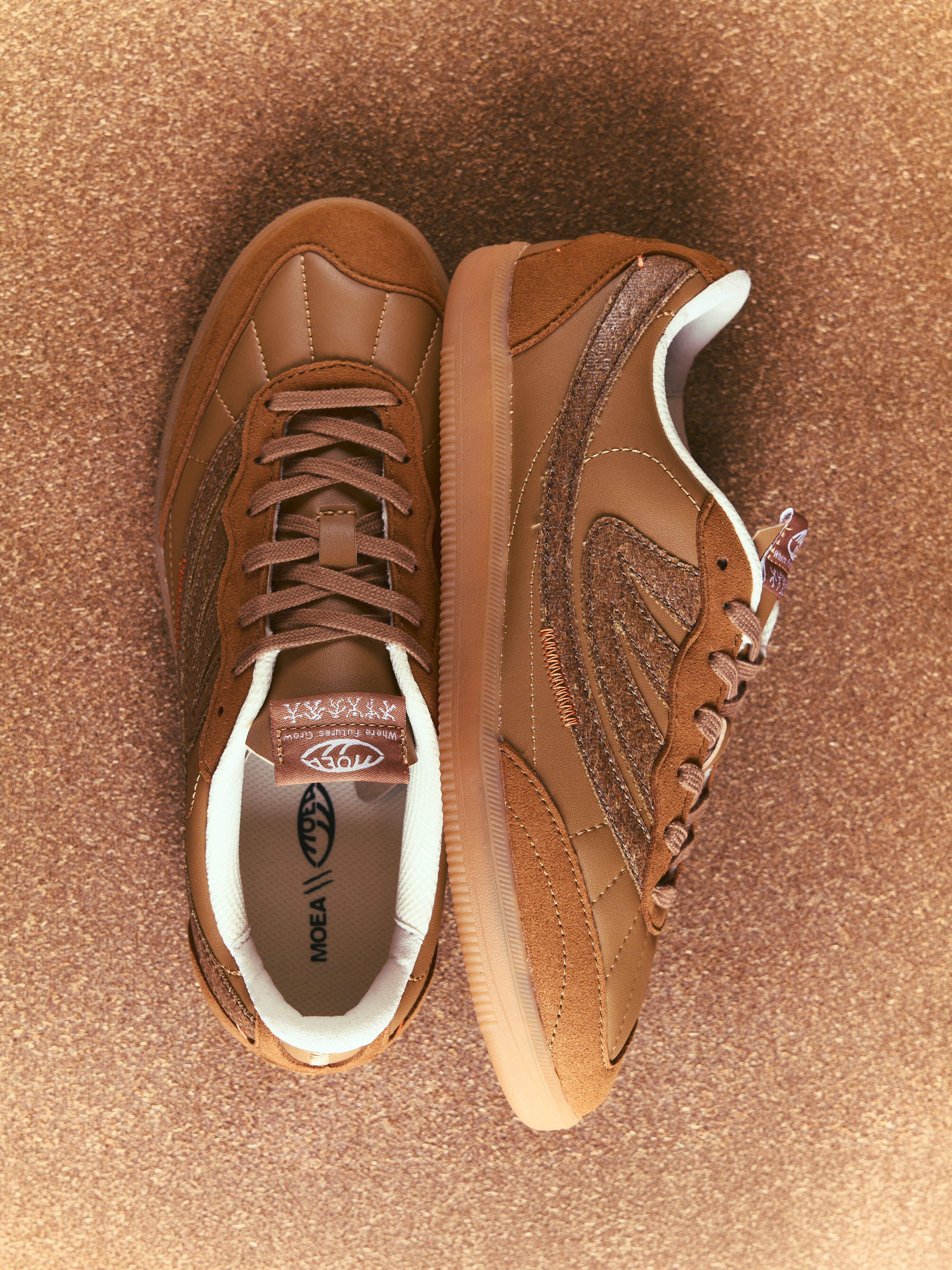moea-flow-vegane-sneaker-full-brown-palm image 2