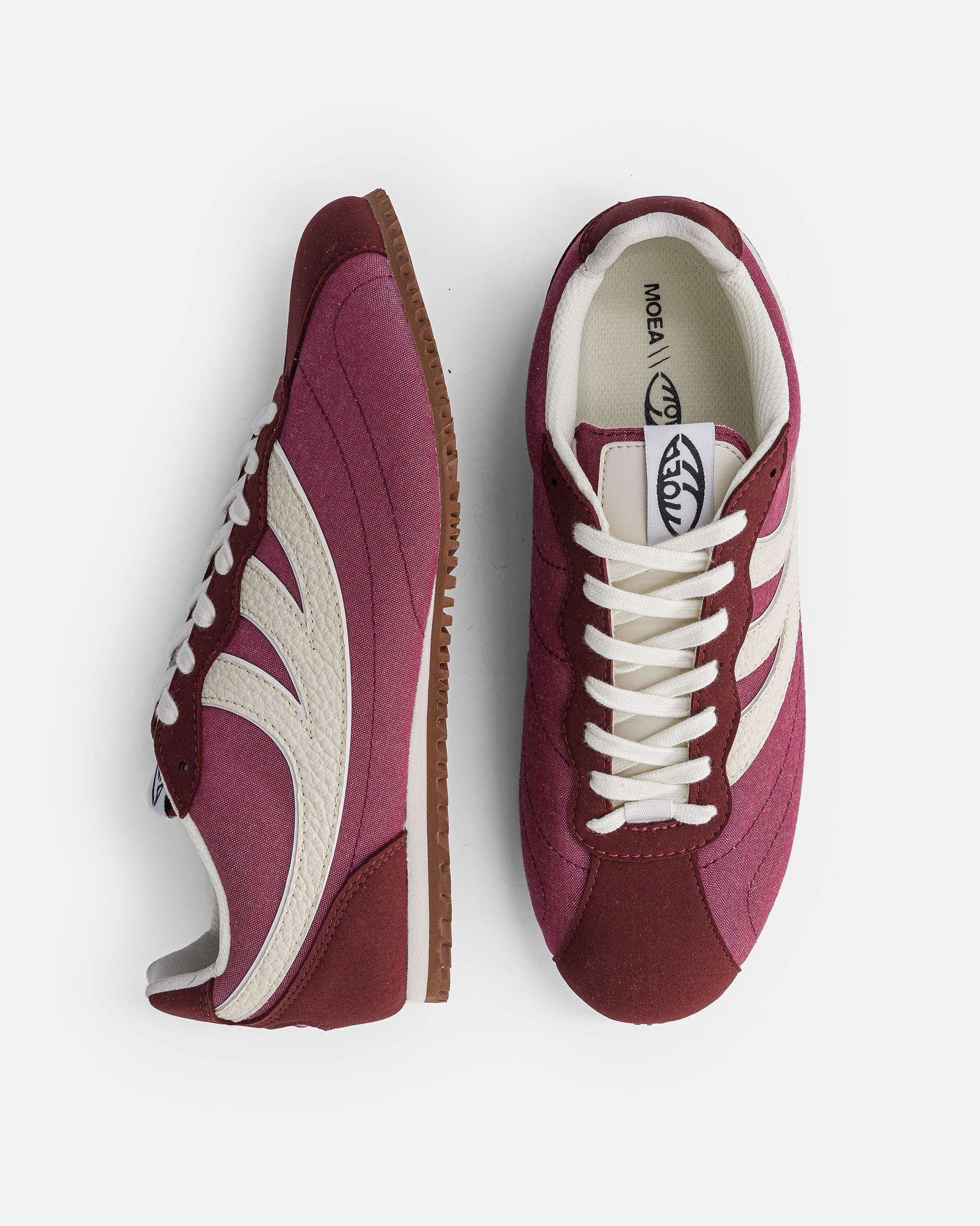 moea-rise-bordeaux-beige-mushroom-vegane-sneaker image 2