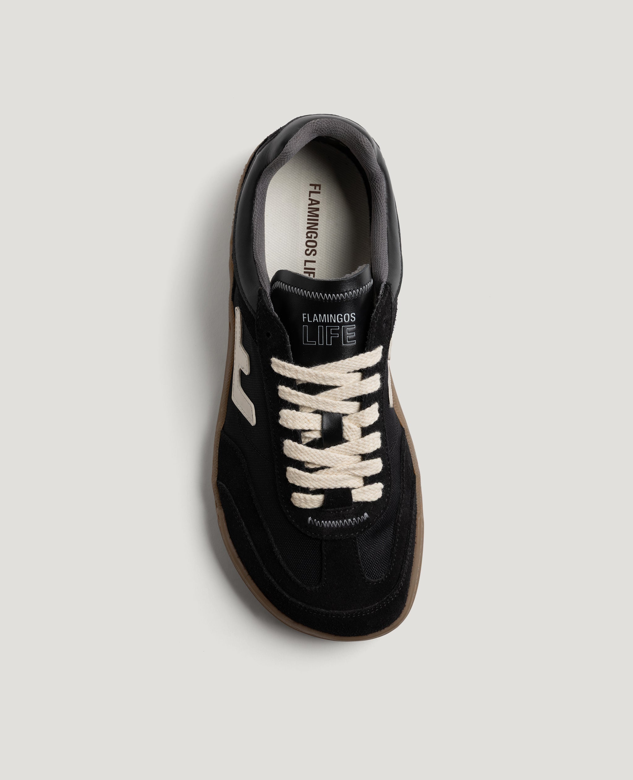 flamingos-life-zero-tennis-black-gum-vegane-barefoot-sneaker image 2