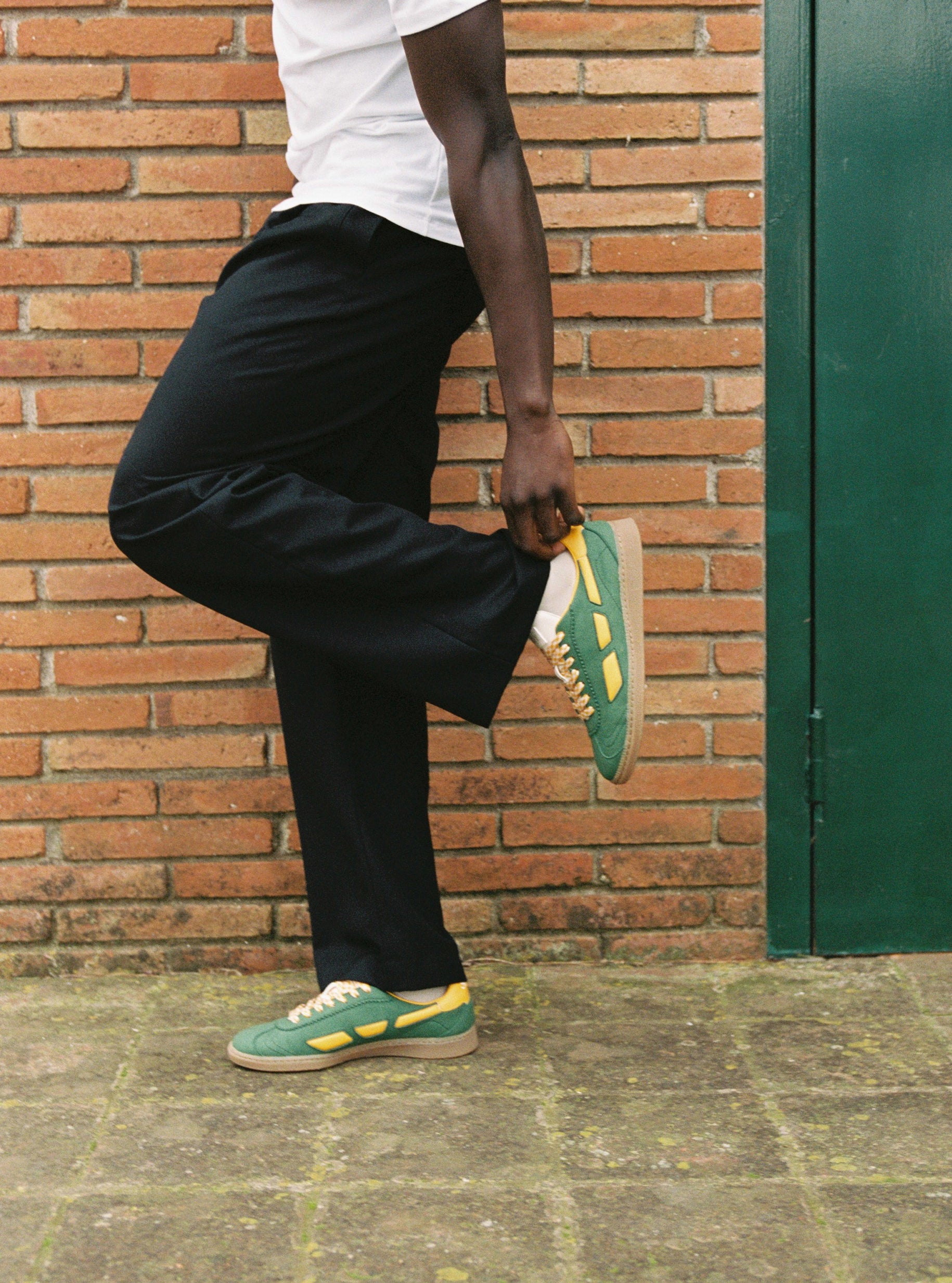 saye-m70-jazzy-pine-tangerine-vegane-handball-sneaker image 8