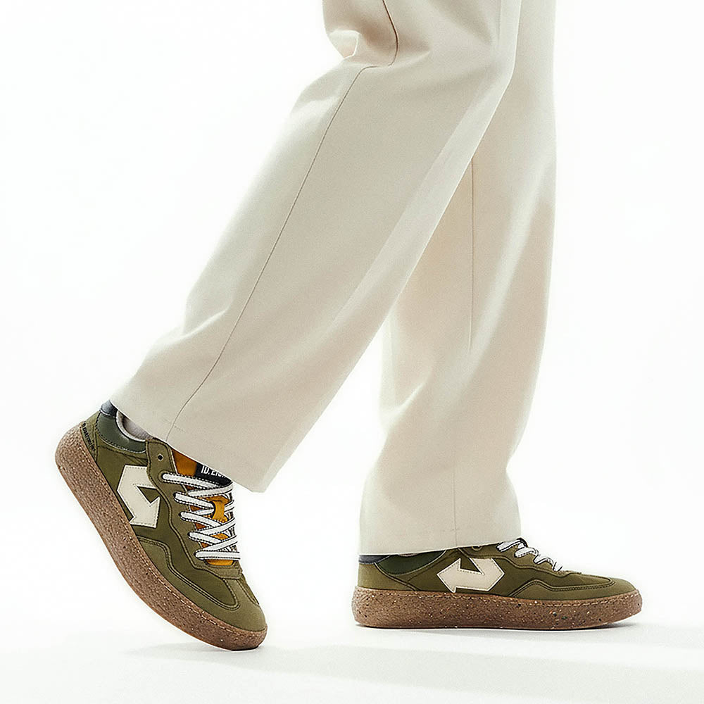 id-eight-uriduri-sage-veganer-sneaker-gr-n-senfgelb-braun image 2