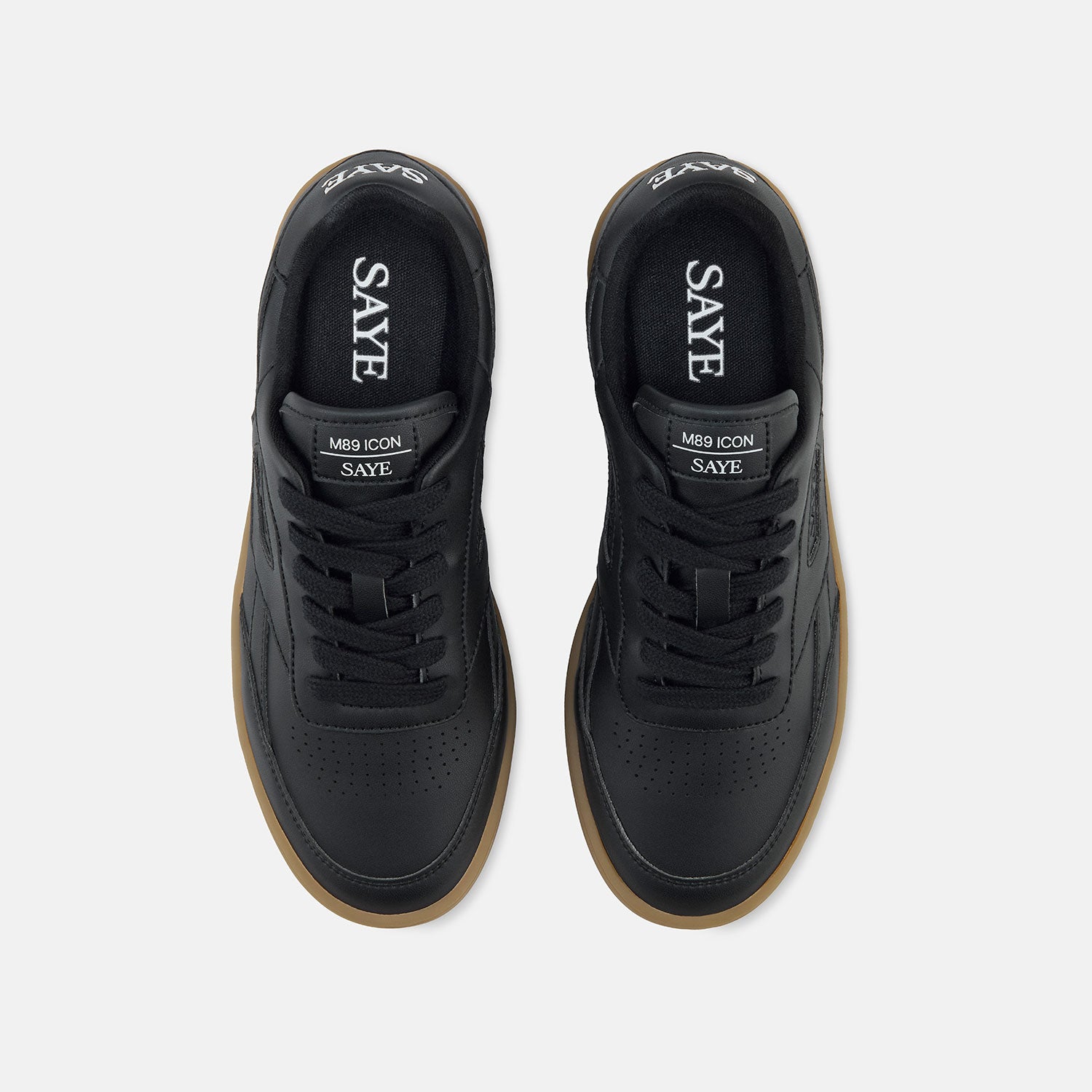 saye-m89-icon-black-caramel-vegane-retro-sneaker-aus-mais-napa image 4