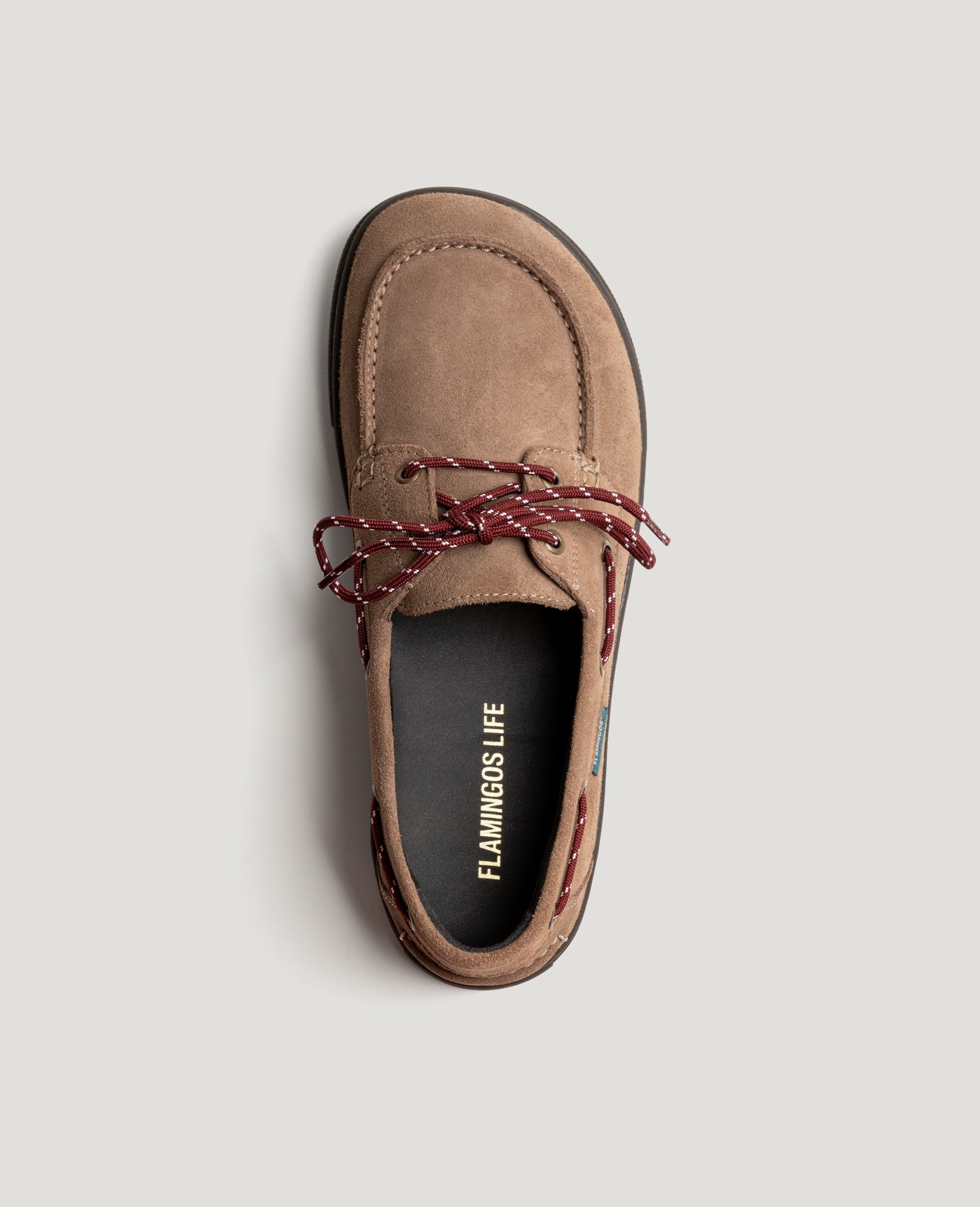 flamingos-life-zero-boat-suede-taupe-veganer-sneaker image 3