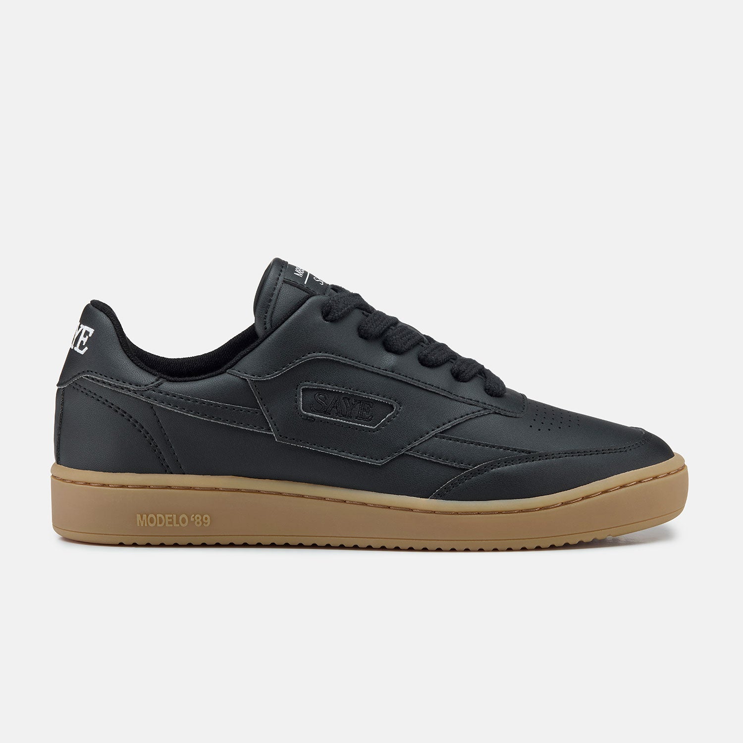 saye-m89-icon-black-caramel-vegane-retro-sneaker-aus-mais-napa image 5