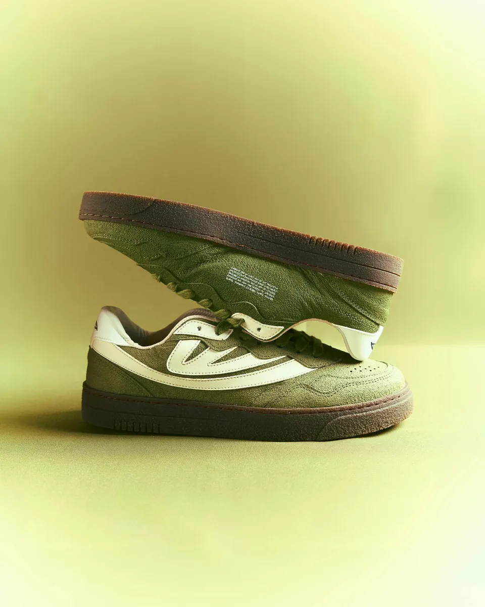 moea-veyron-low-vegane-sneaker-green-cream-corn image 1