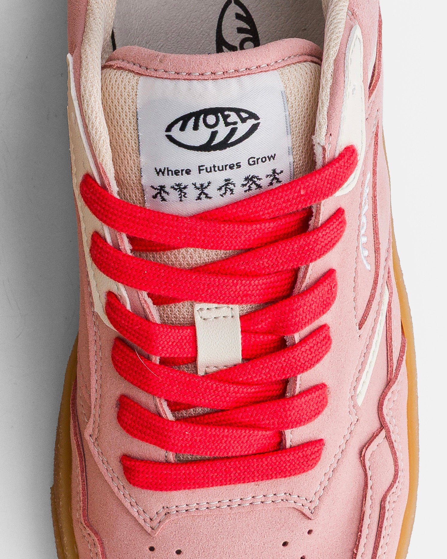 moea-origin-low-vegane-sneaker-pink-suede-beige-apple image 3