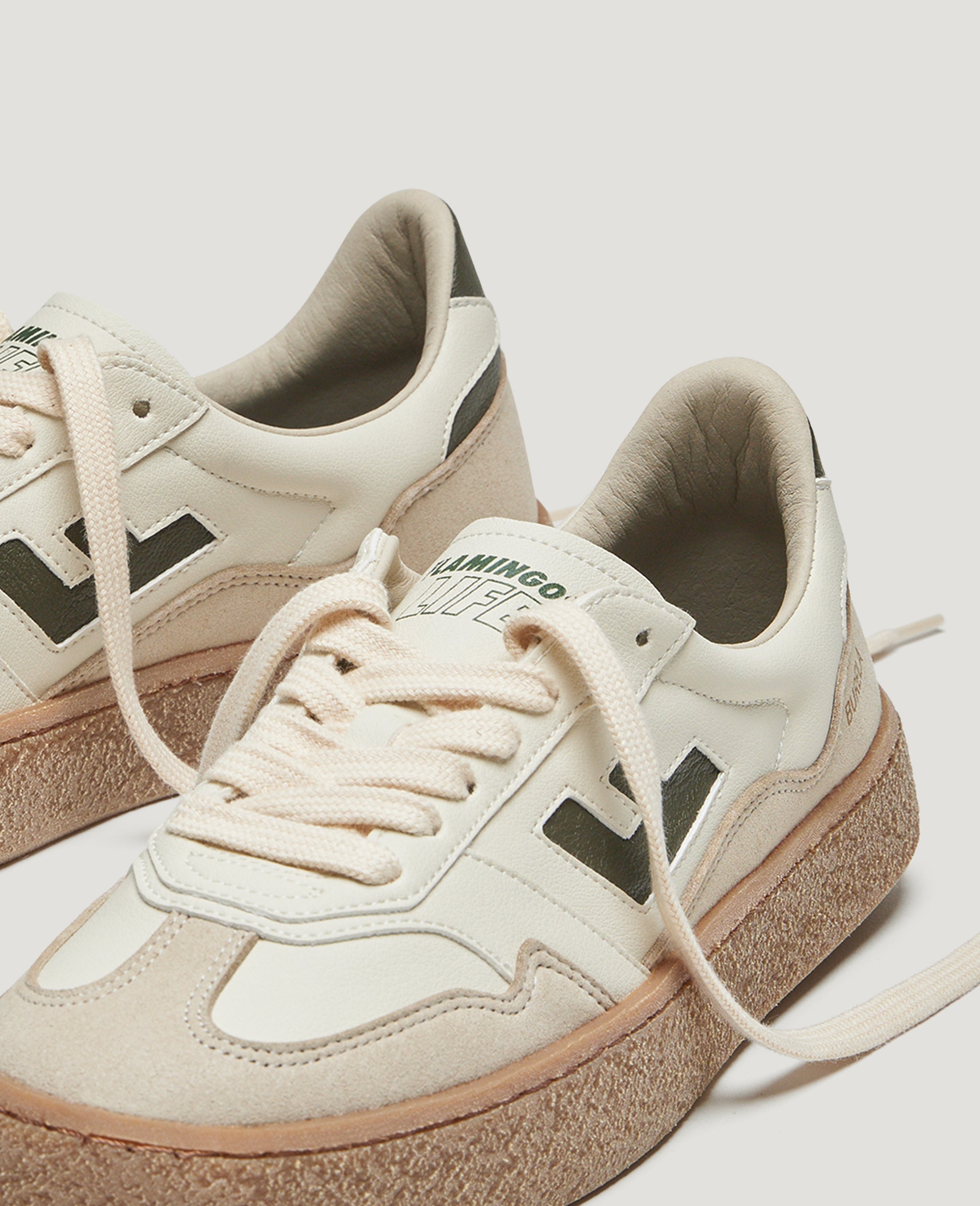 flamingos-life-burela-bold-vegane-sneaker-olive image 3