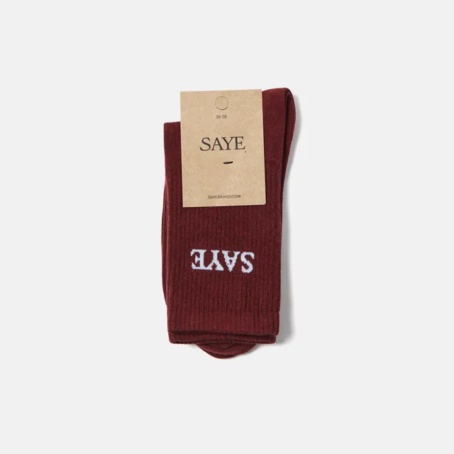 saye-mid-crew-everyday-socks-garnet image 1