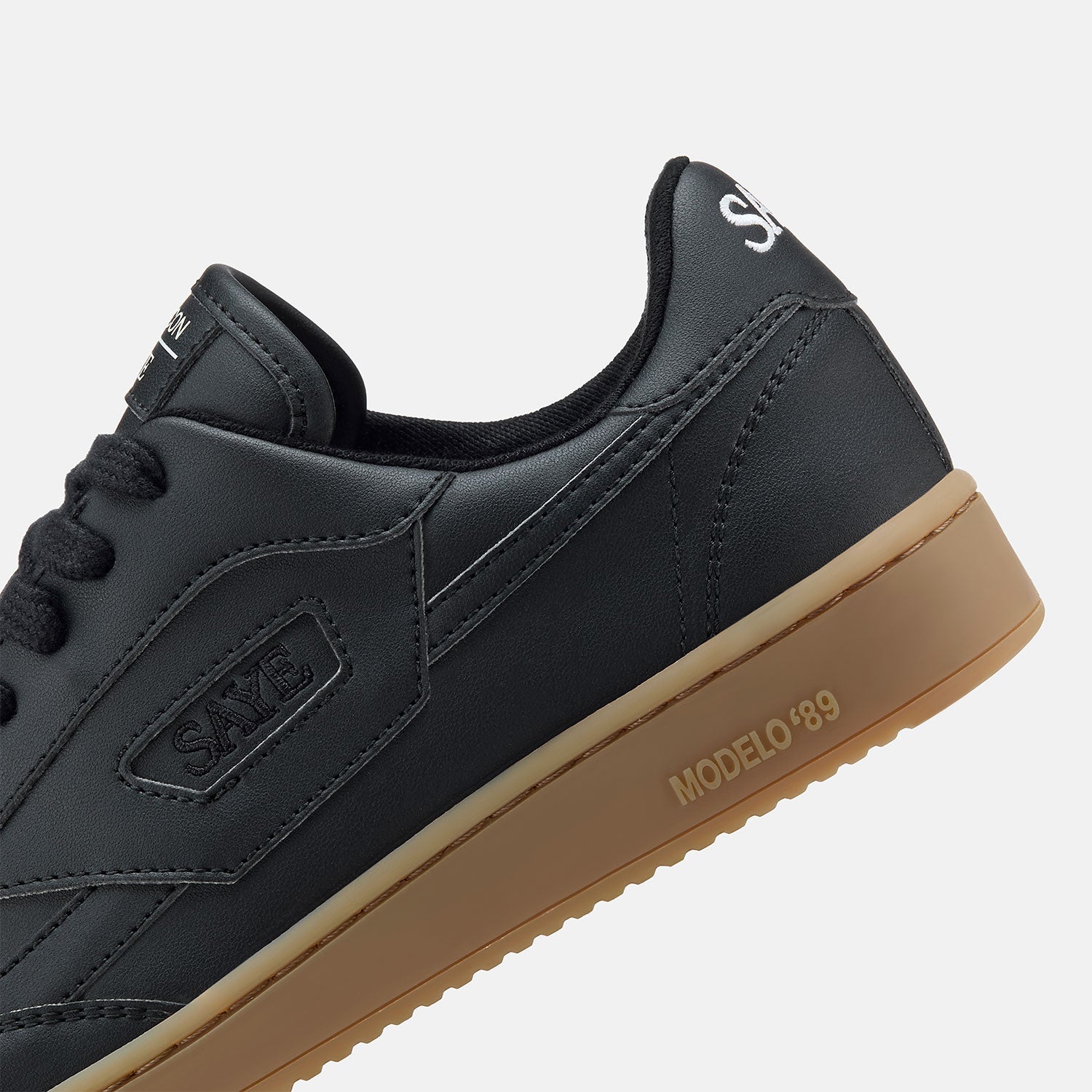 saye-m89-icon-black-caramel-vegane-retro-sneaker-aus-mais-napa image 6