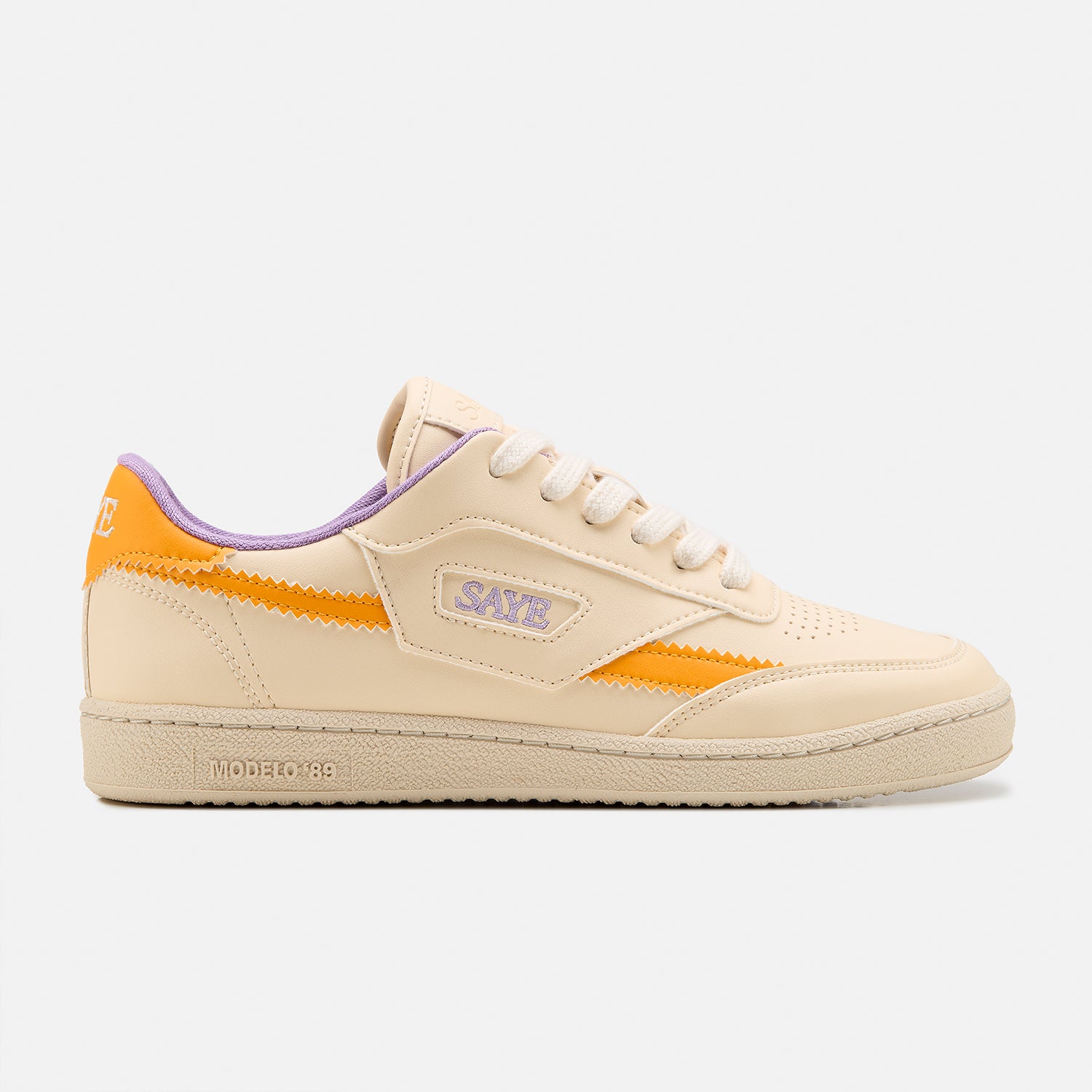 saye-m89-icon-veganer-retro-sneaker-vanilla-tangerine image 2