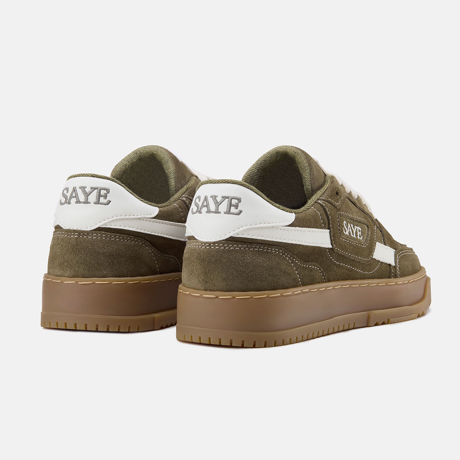 saye-m82-core-olive-chunky-retro-sneaker-aus-rinds-suede image 4