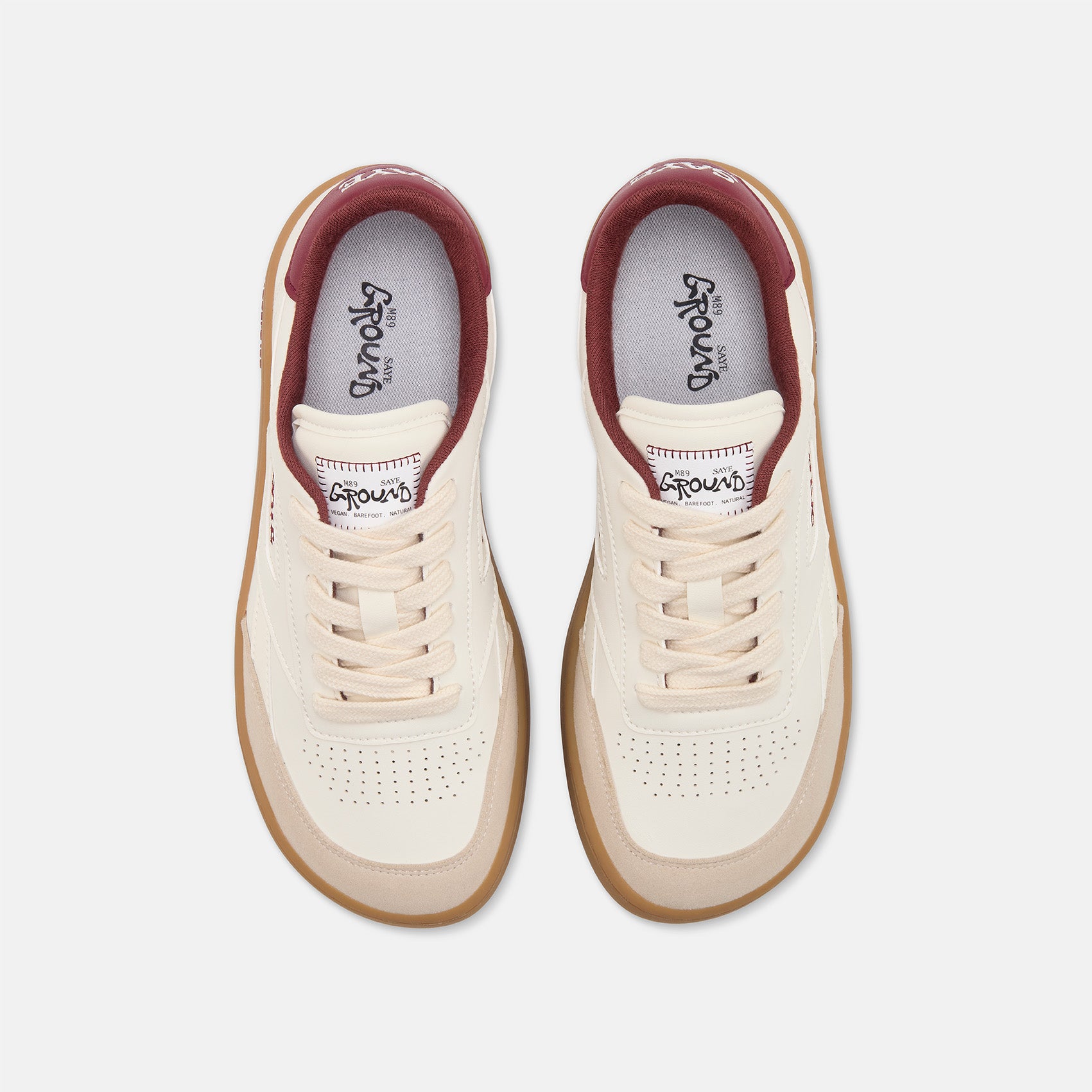 saye-m89-ground-barefoot-sneaker-garnet image 2