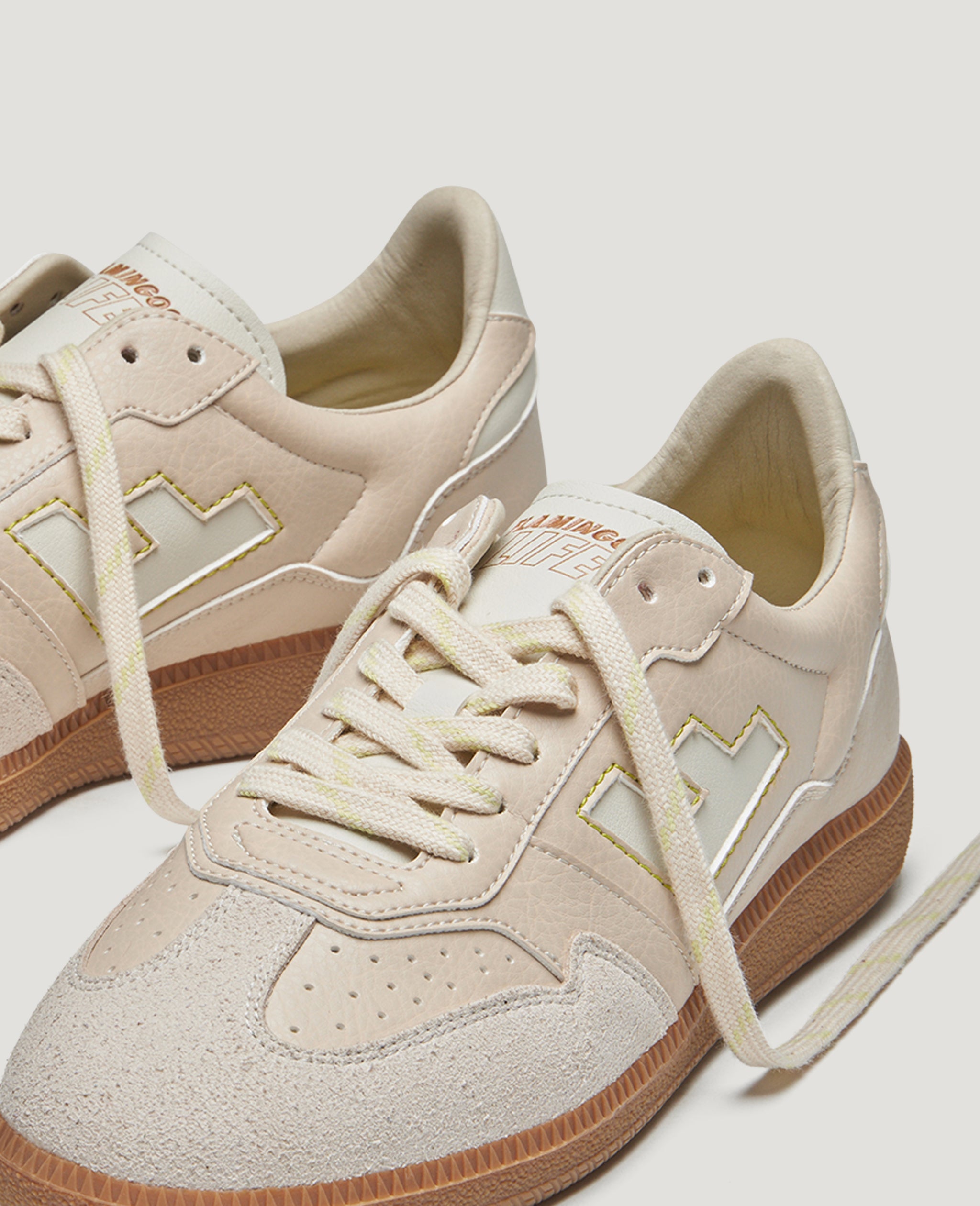flamingos-life-burela-slim-sand-matcha-veganer-sneaker image 3